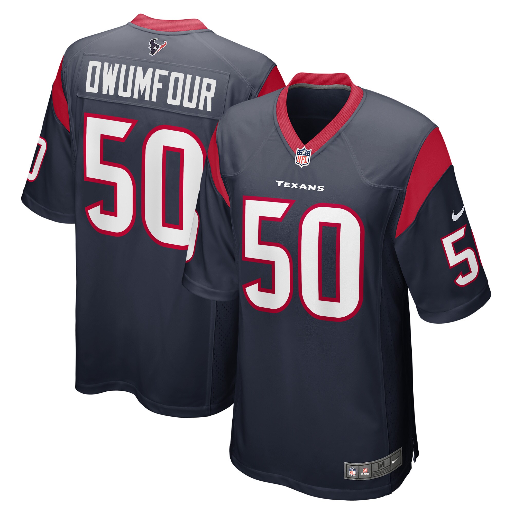 Michael Dwumfour Houston Texans  Game Player Jersey - Navy