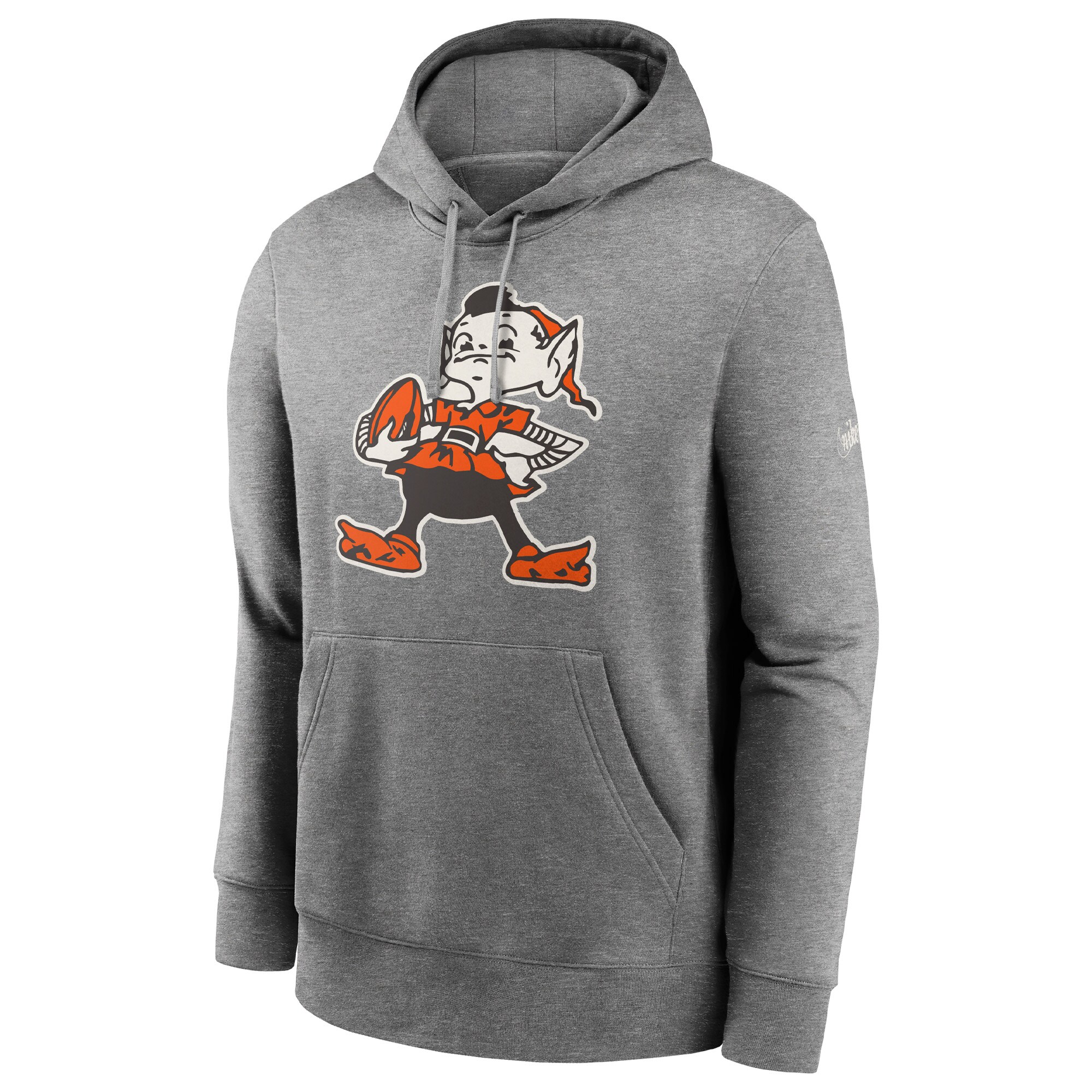 Cleveland Browns Rewind Club Fleece Pullover Hoodie - Heathered Gray