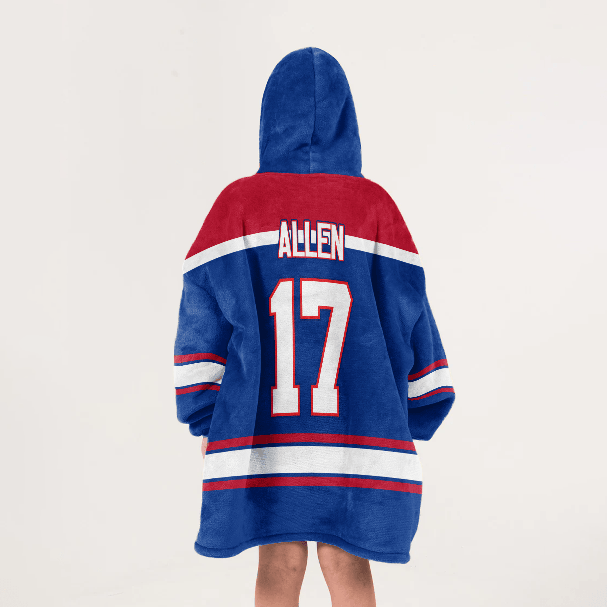 Kid J.A 17 Buffalo Football Unisex Blanket Hoodie