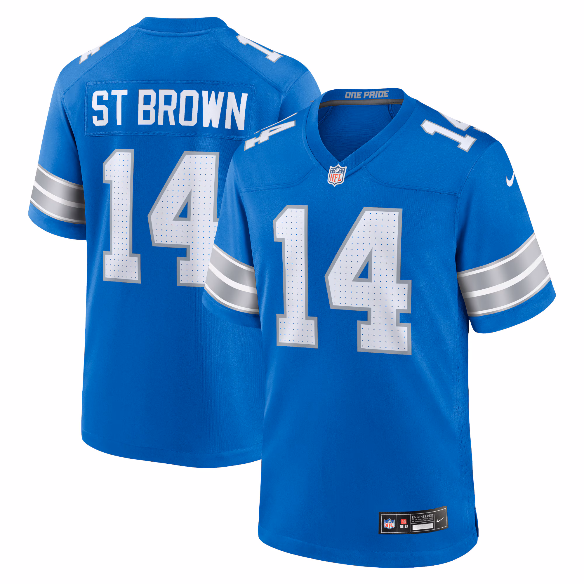 Amon-Ra St. Brown Detroit Lions Game Jersey - Blue