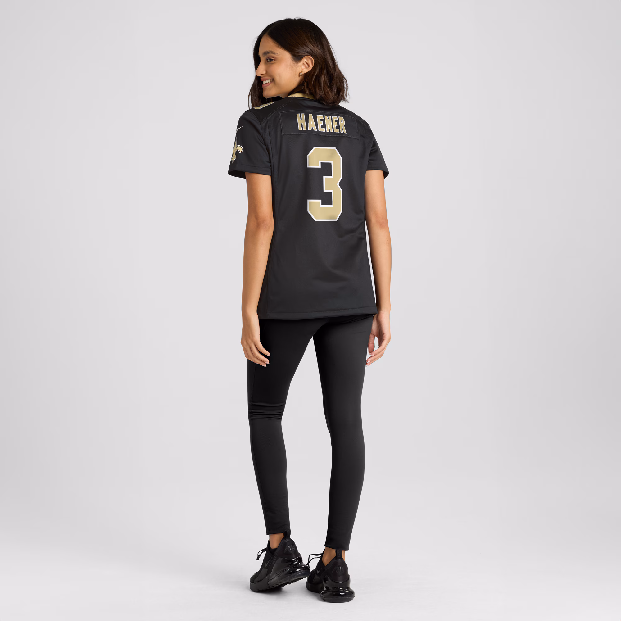 Jake Haener New Orleans Saints Women's Team Game Jersey -  Black