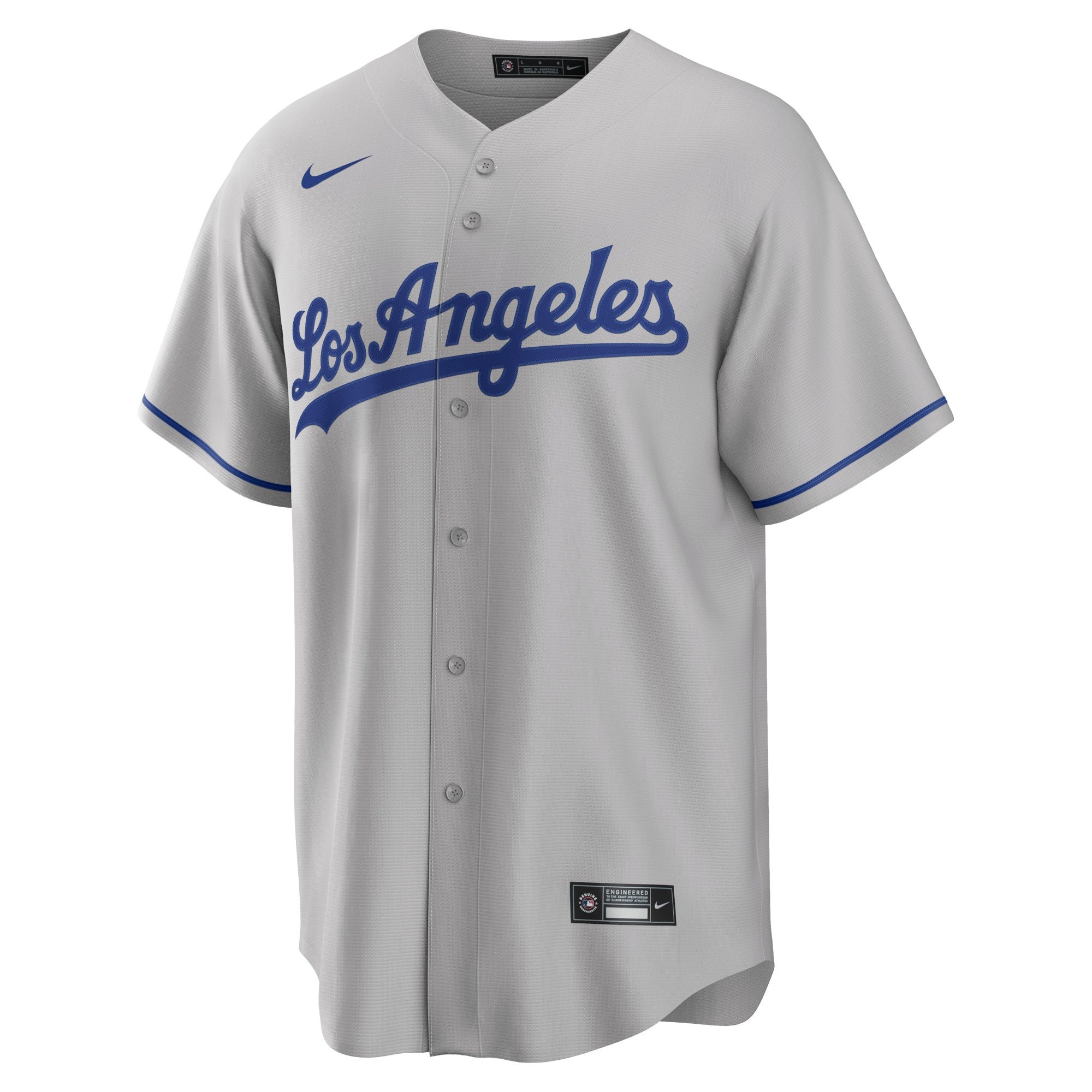 Men's Los Angeles Dodgers Freddie Freeman  Gray Road Replica Player Jersey