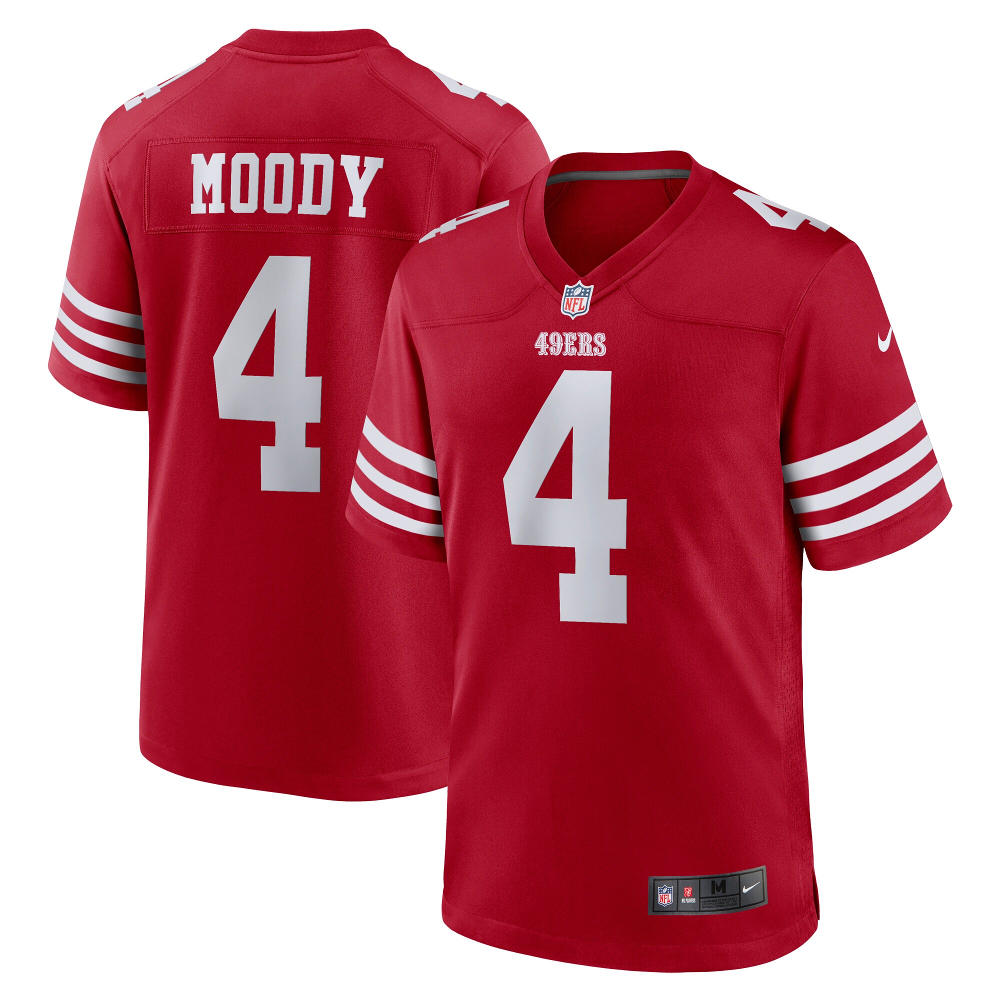 Jake Moody San Francisco 49ers  Team Game Jersey - Scarlet