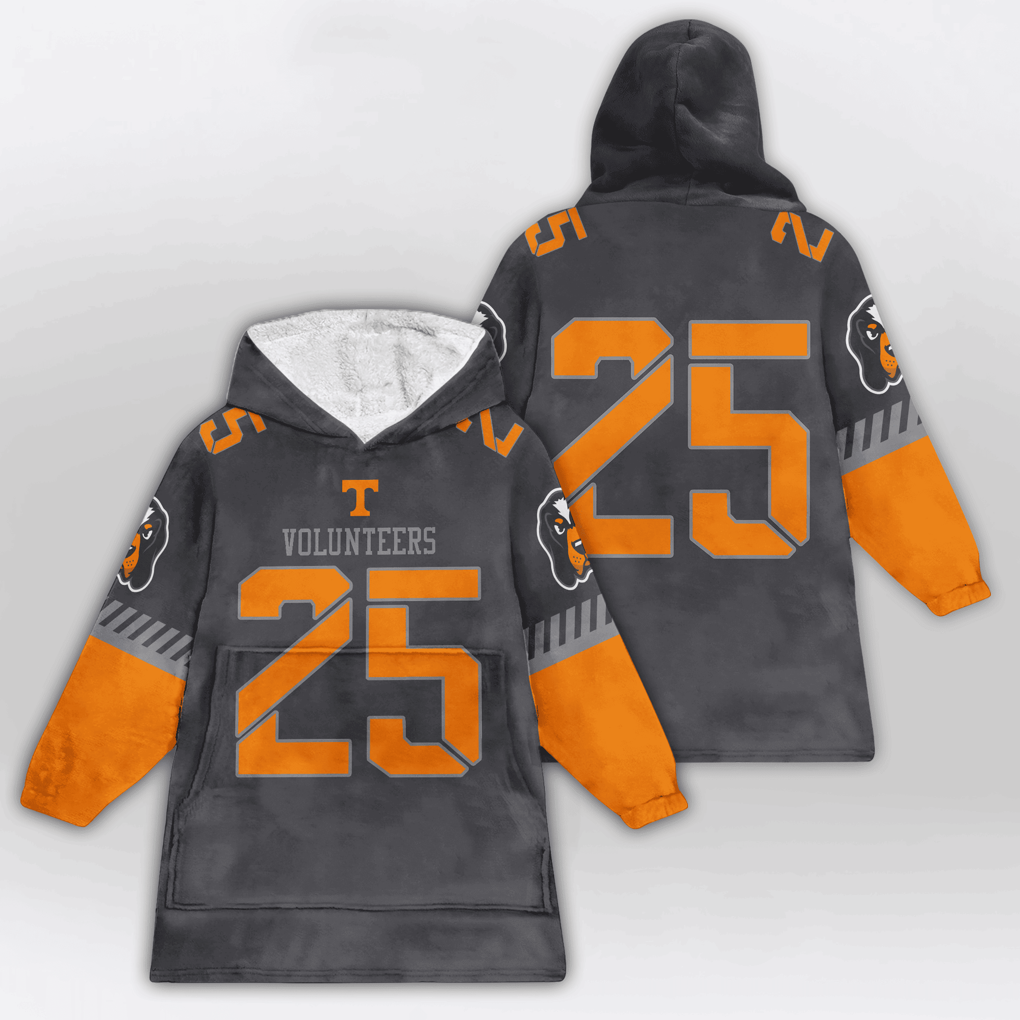 Adult 25 Tennessee Football Unisex Blanket Hoodie