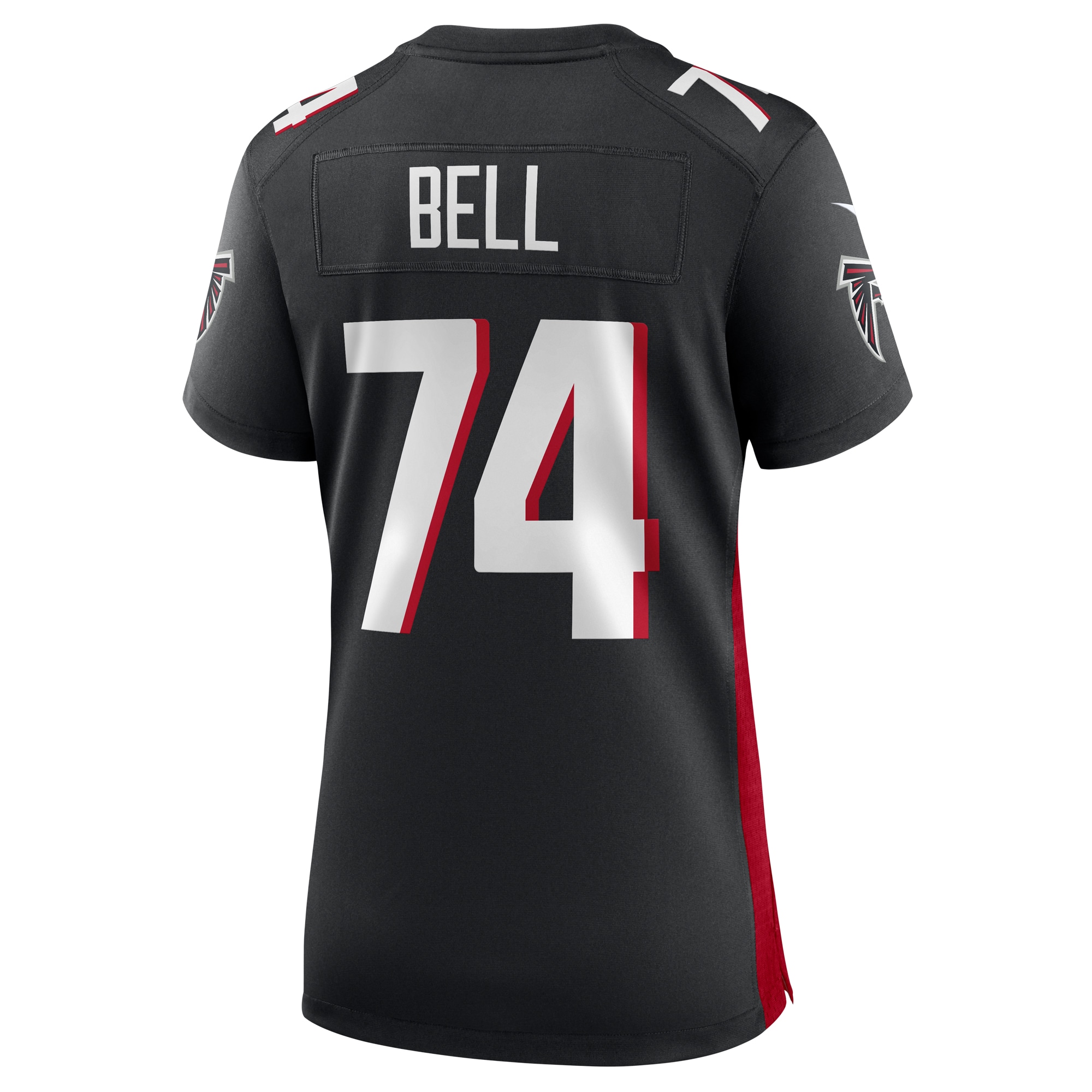 Travis Bell Atlanta Falcons Women's Team Game Jersey -  Black
