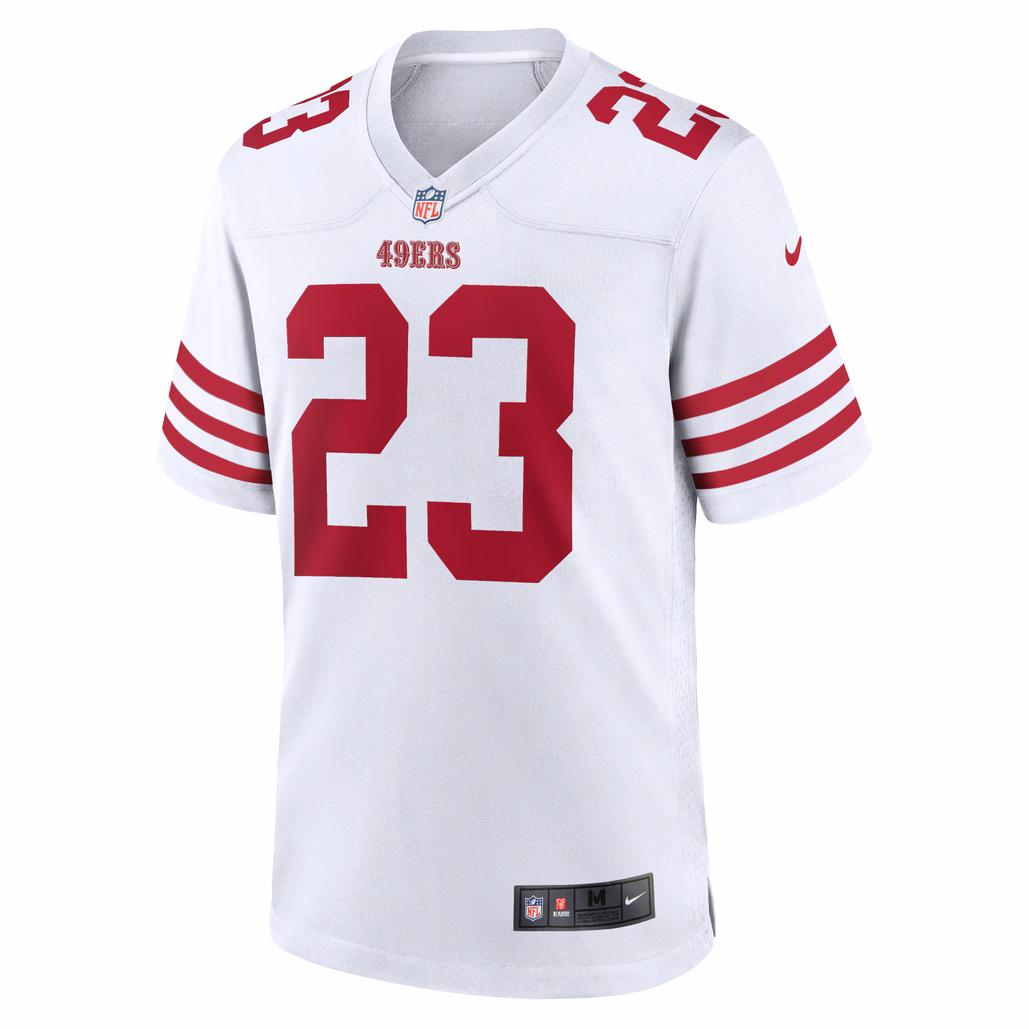 Christian McCaffrey San Francisco 49ers Game Player Jersey - White