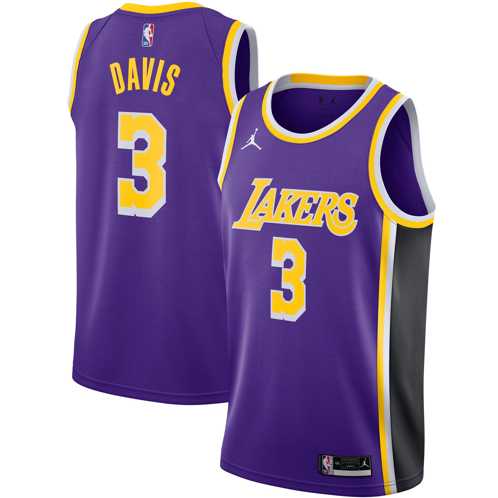 Anthony Davis Los Angeles Lakers  2020/21 Swingman Jersey - Statement Edition - Purple