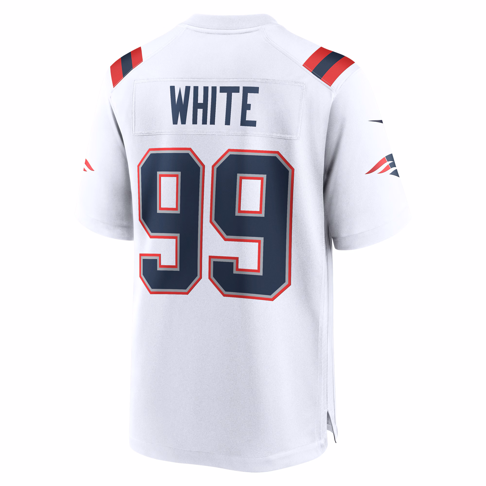 Keion White New England Patriots Alternate Team Game Jersey - Red
