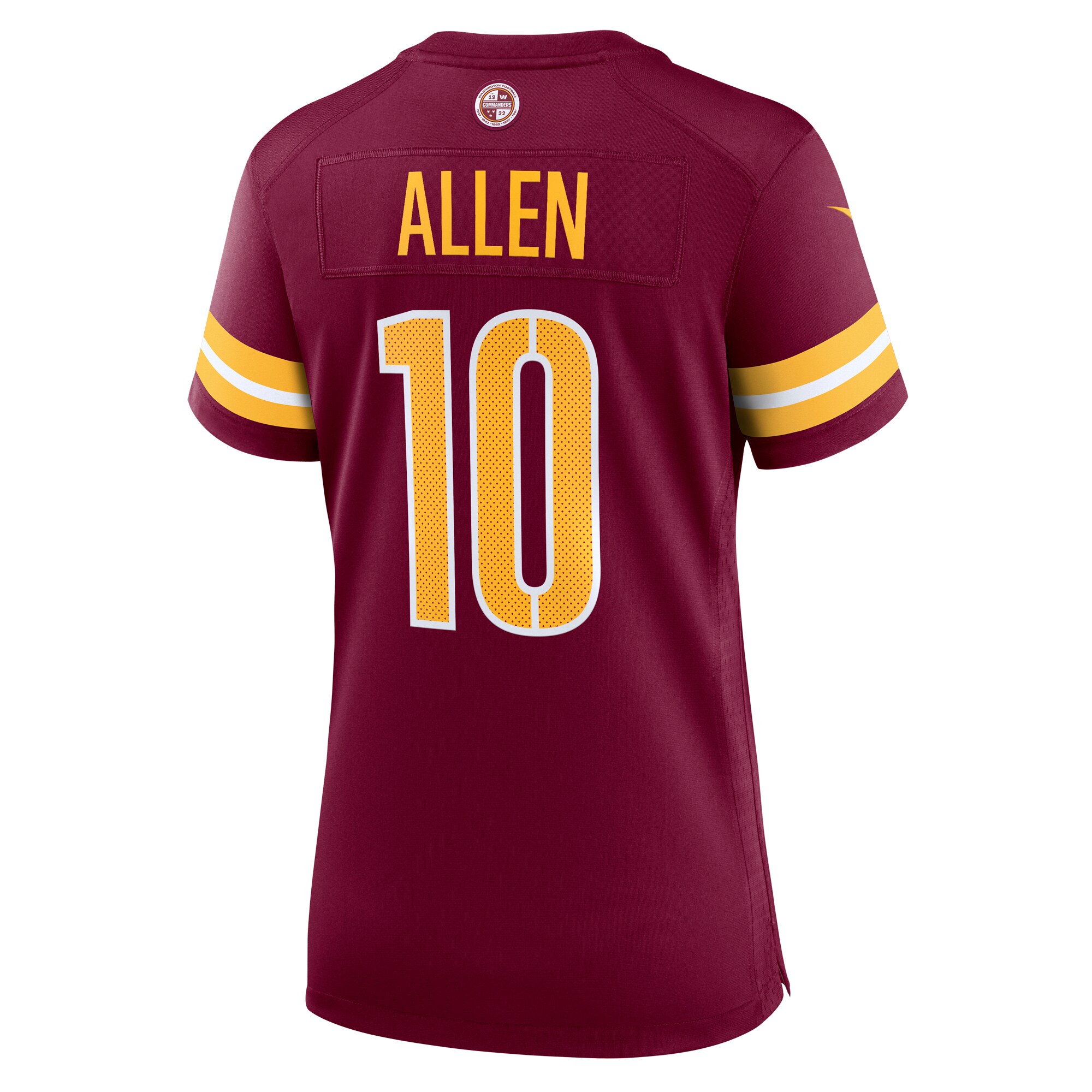 Kazmeir Allen Washington Commanders  Women's Team Game Jersey - Burgundy