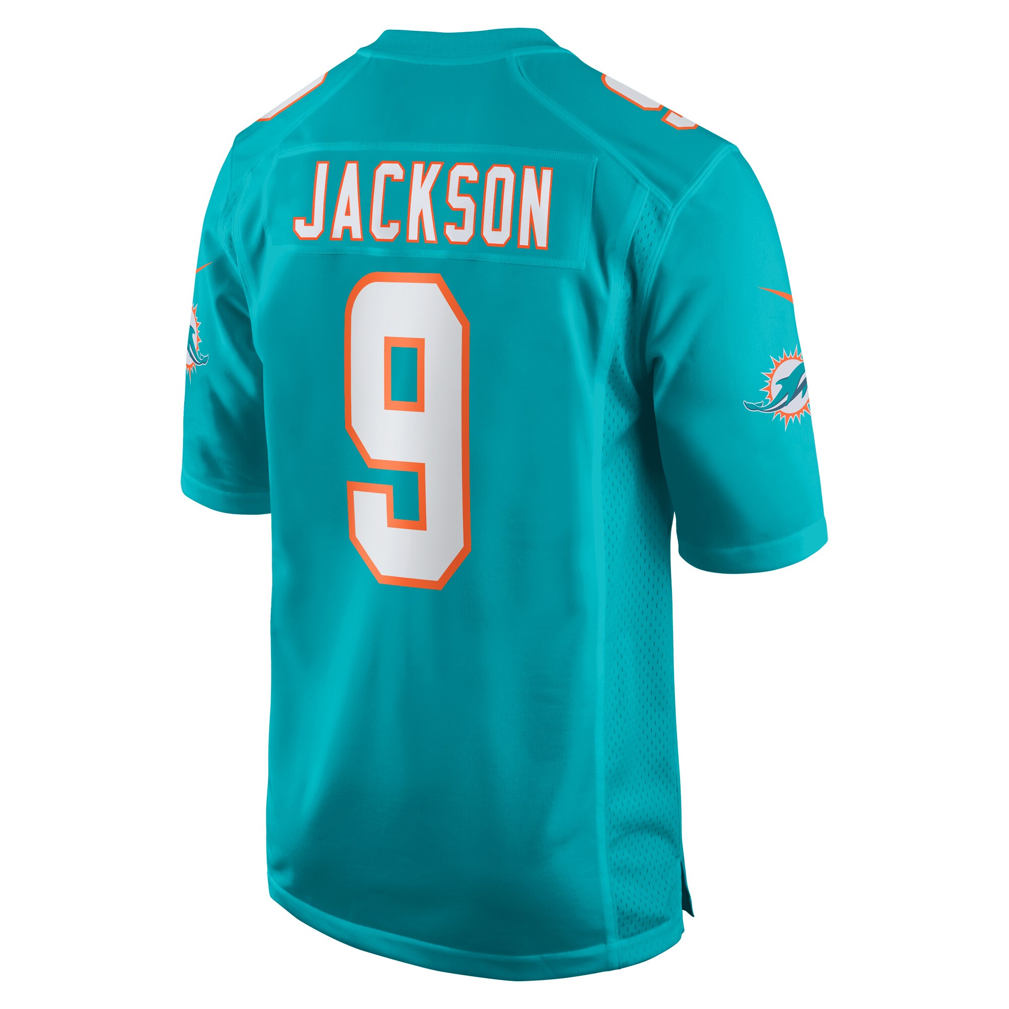 Calvin Jackson Miami Dolphins Home Game Player Jersey - Aqua