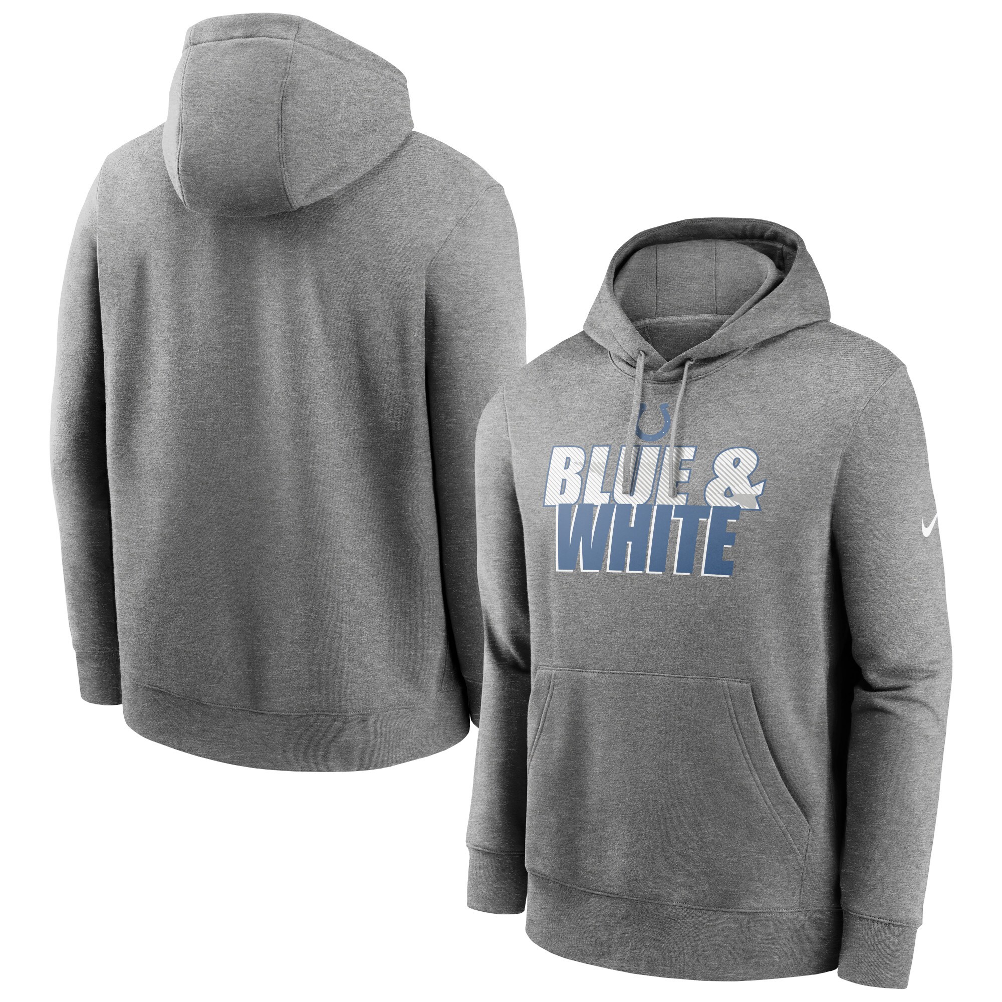 Indianapolis Colts Fan Gear Local Club Pullover Hoodie - Heathered Charcoal