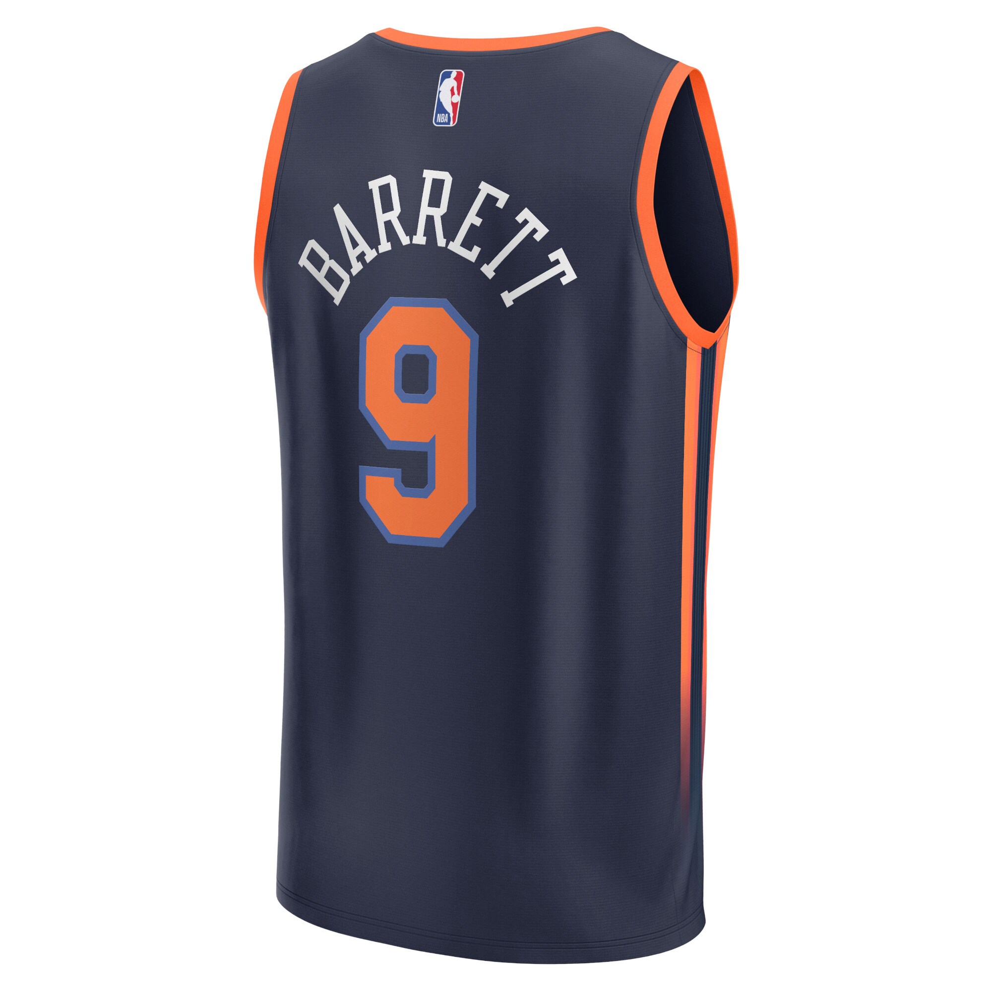 RJ Barrett New York Knicks  Fast Break Replica Player Jersey - Statement Edition - Navy