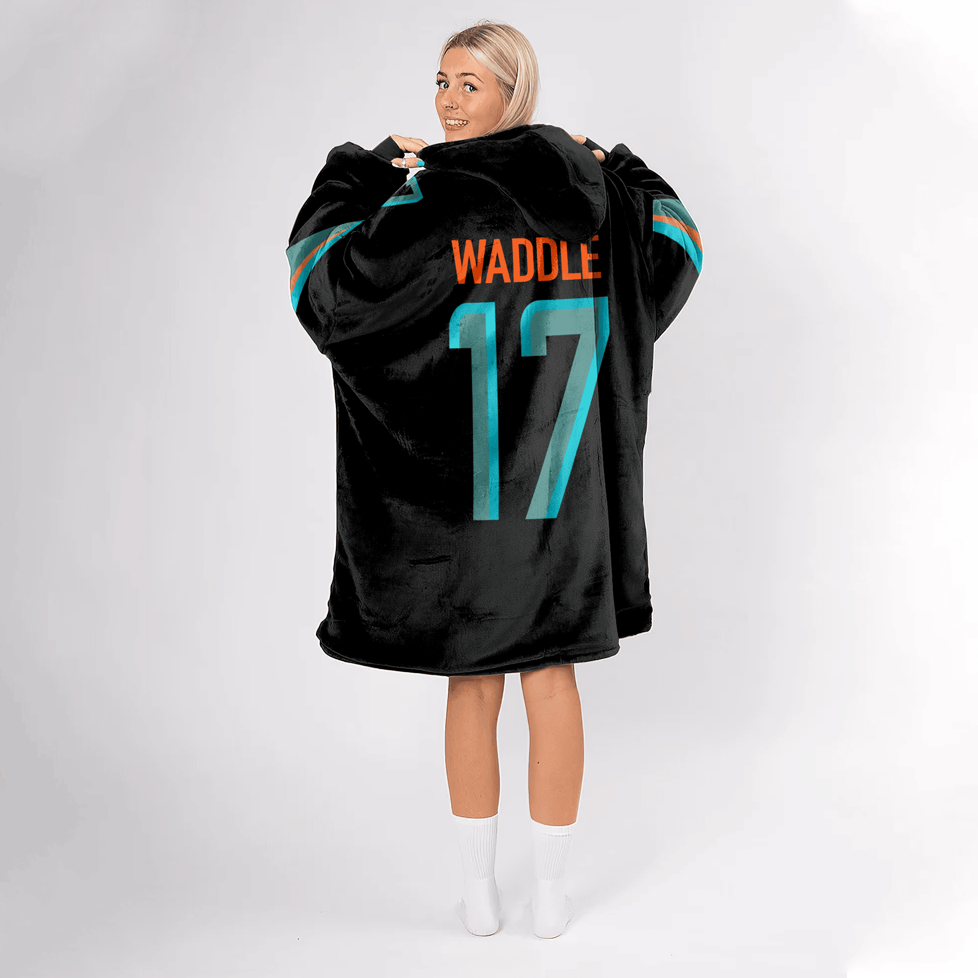 J.W 17 Miami Football Unisex Blanket Hoodie