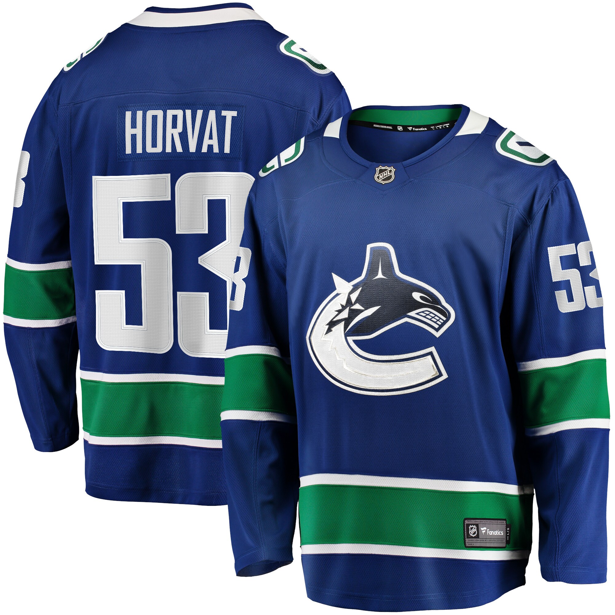 Bo Horvat Vancouver Canucks Home Breakaway Jersey - Blue