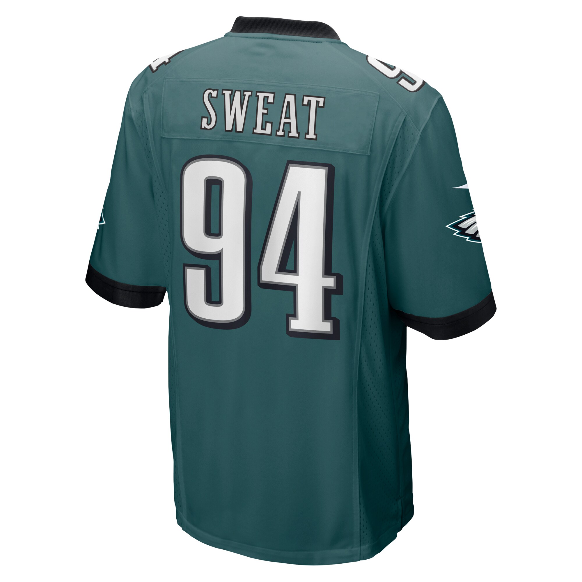 Josh Sweat Philadelphia Eagles  Super Bowl LVII Patch Game Jersey - Midnight Green