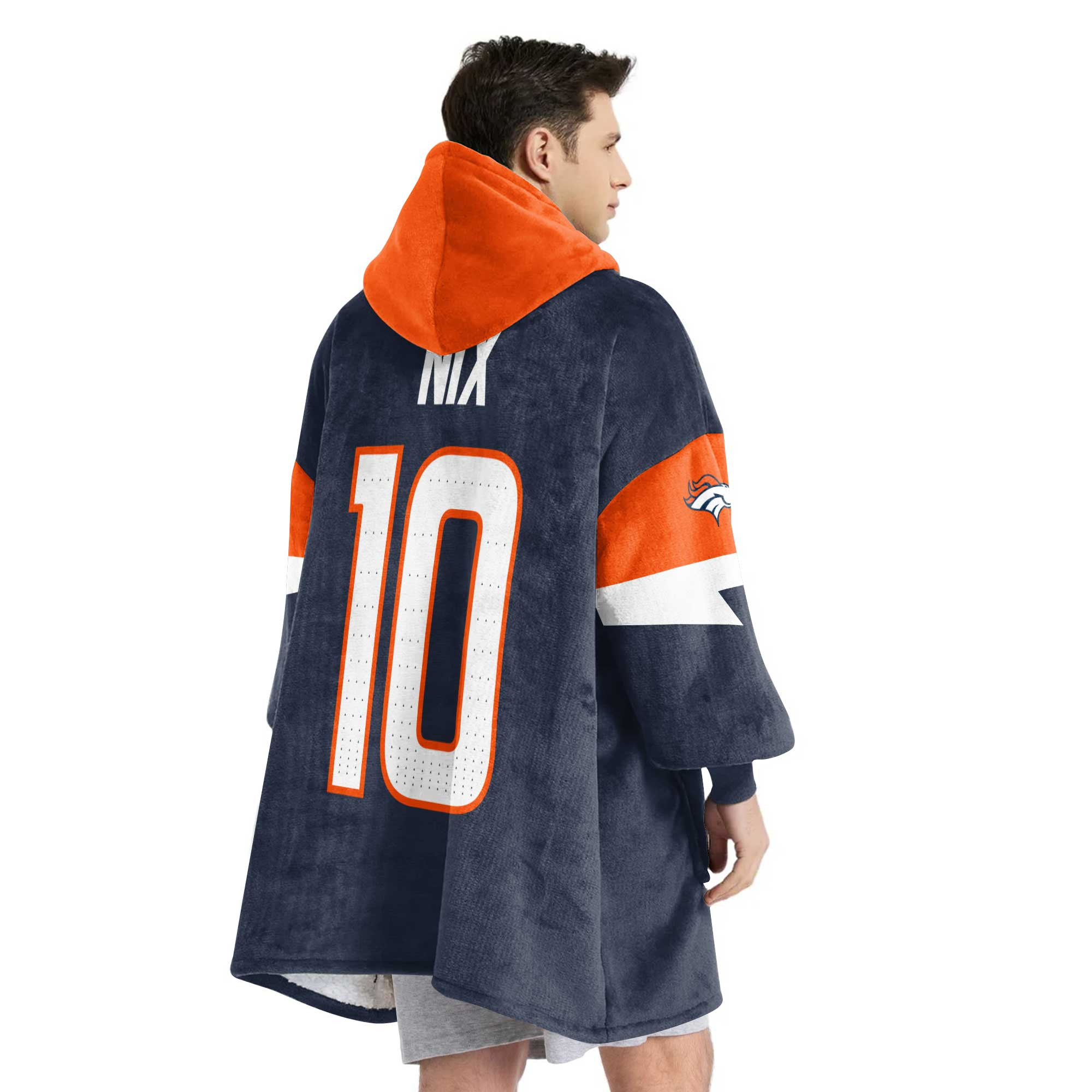 Adult B.N 10 Captain Denver Football Unisex Blanket Hoodie