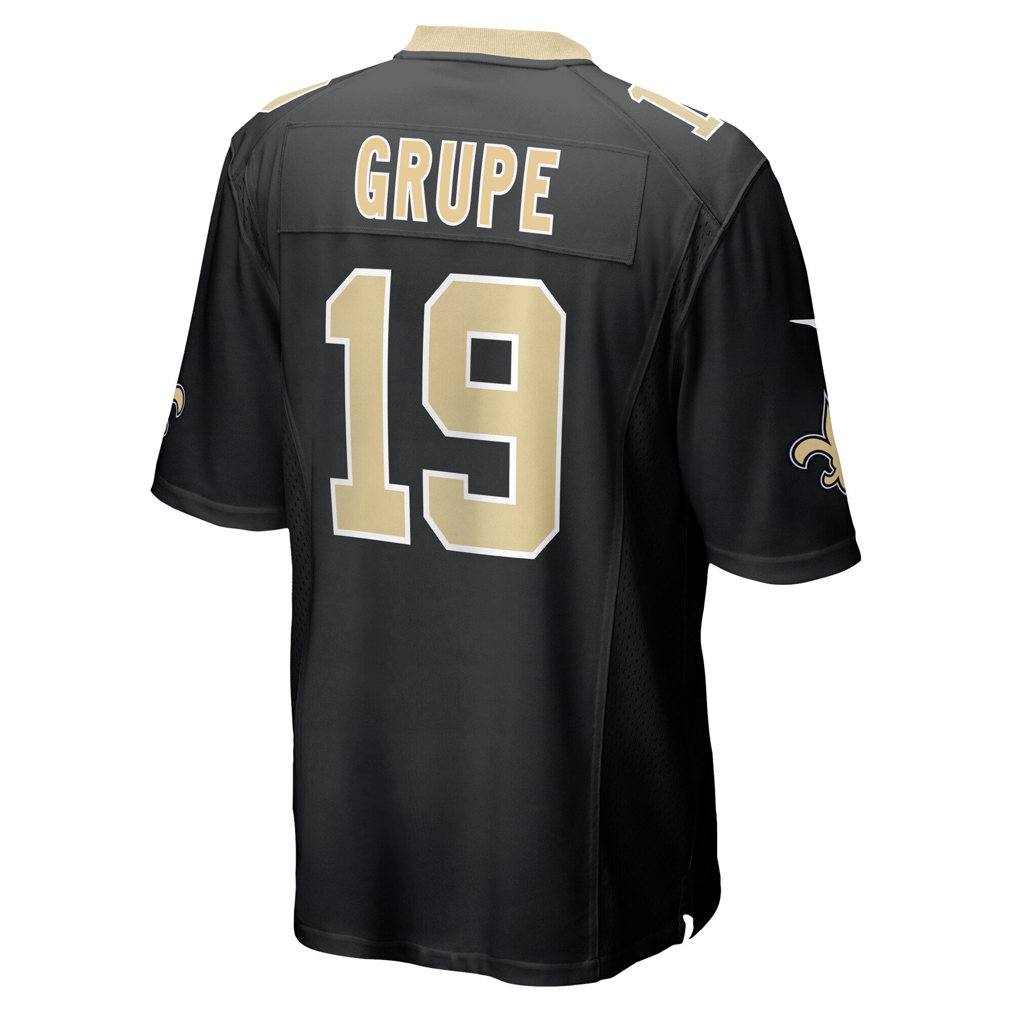 Blake Grupe New Orleans Saints Team Game Jersey -  Black