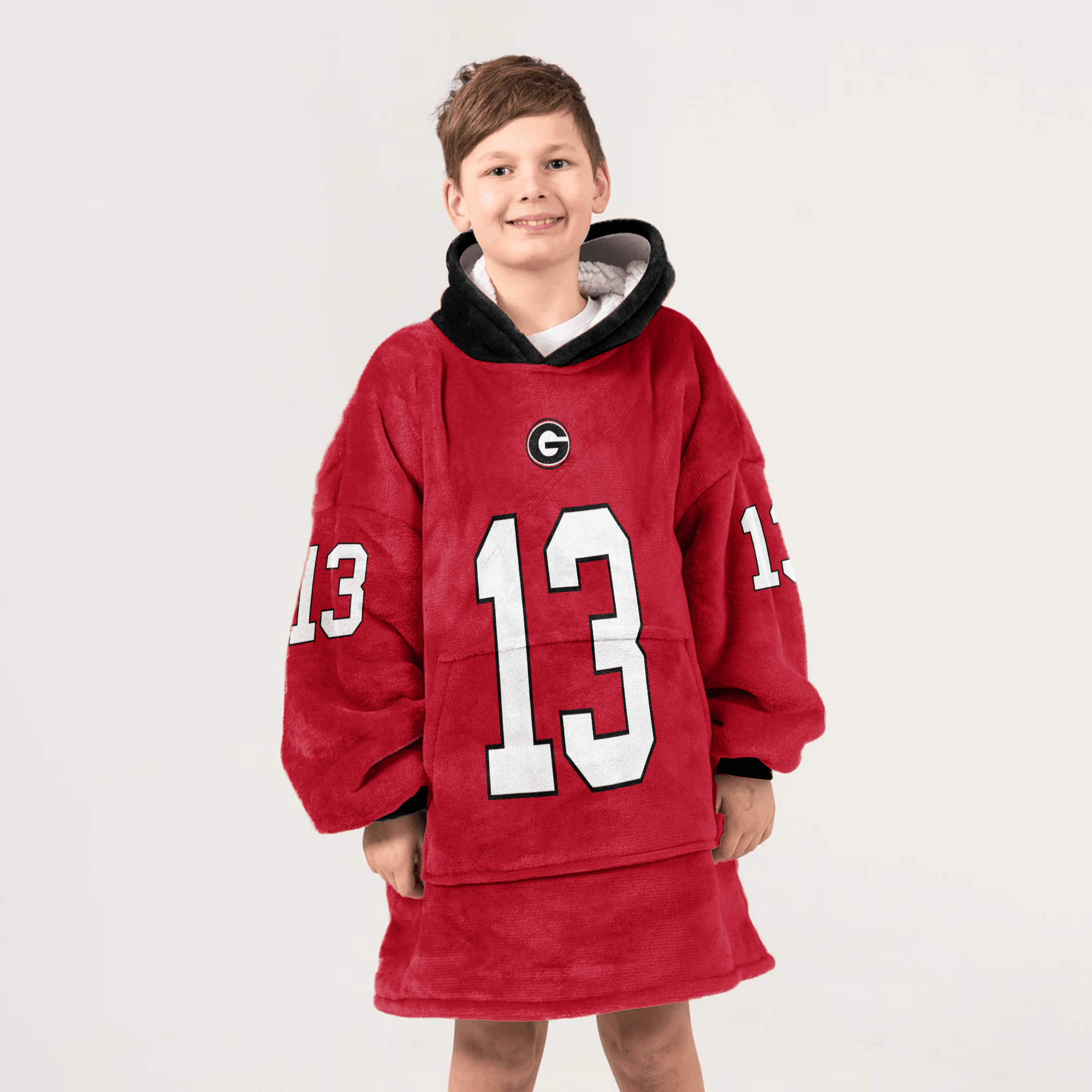 Kid S.B 13 Georgia Football Unisex Blanket Hoodie