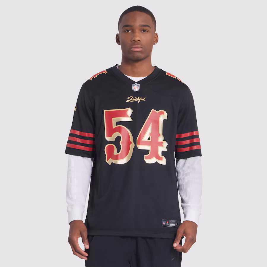 Fred Warner #54 San Francisco 49ers 2025 Rivalries Collection Game Jersey - Black