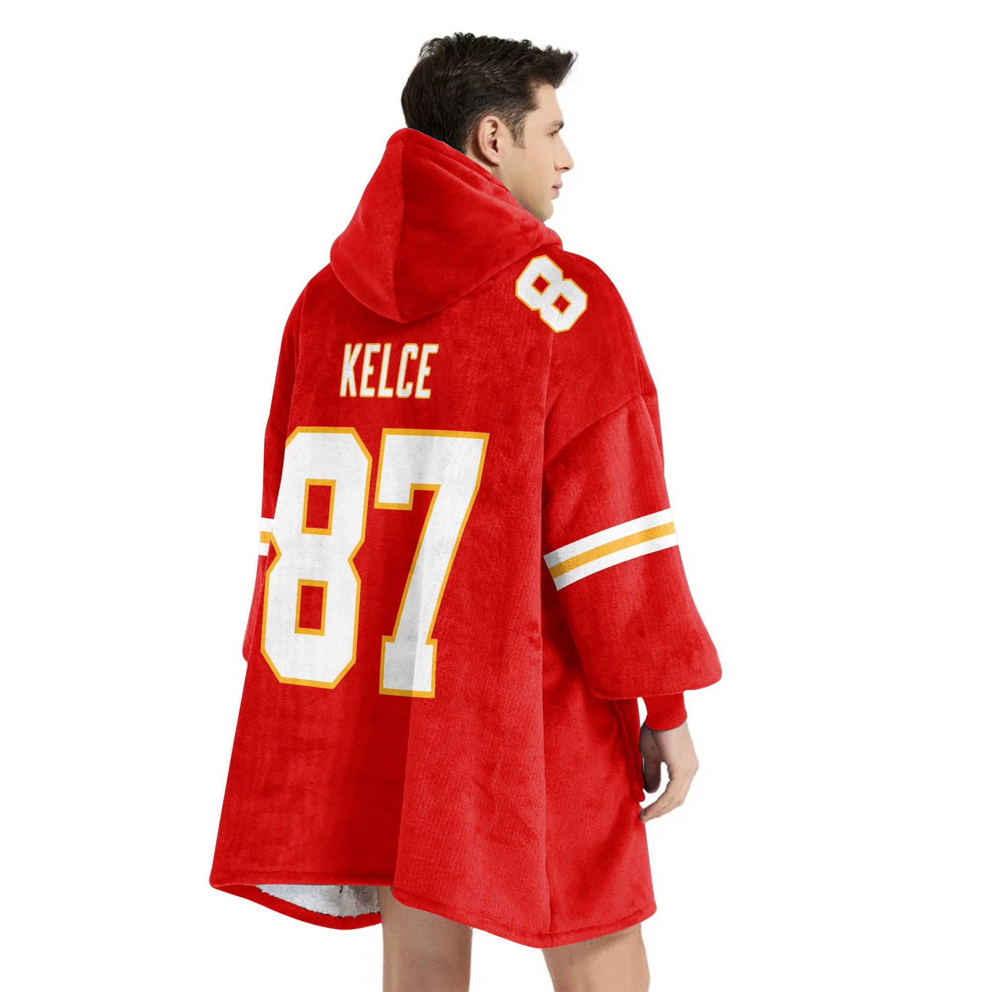 Adult T.K 87 Kansas City Football Unisex Blanket Hoodie