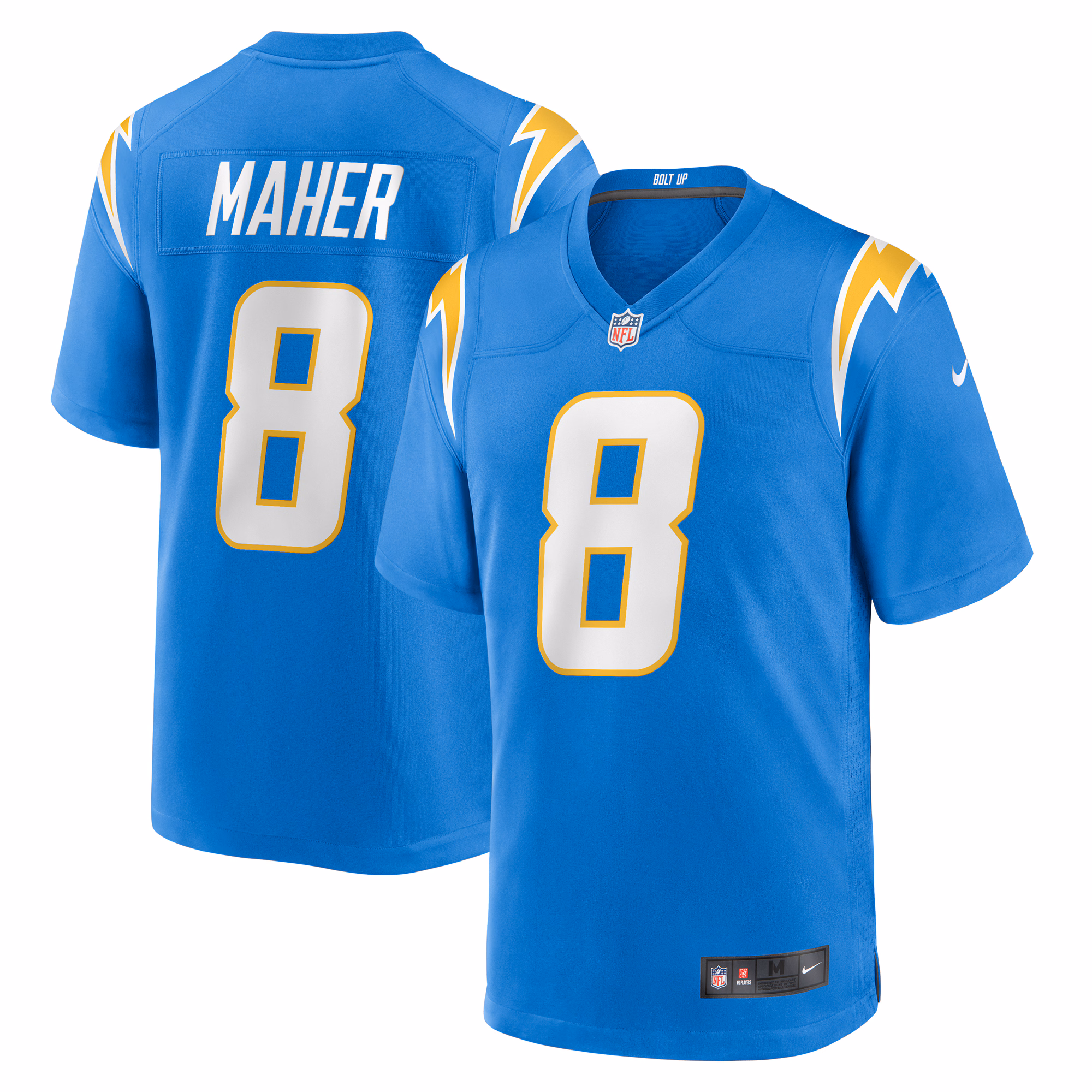 Brett Maher Los Angeles Chargers Team Game Jersey -  Powder Blue