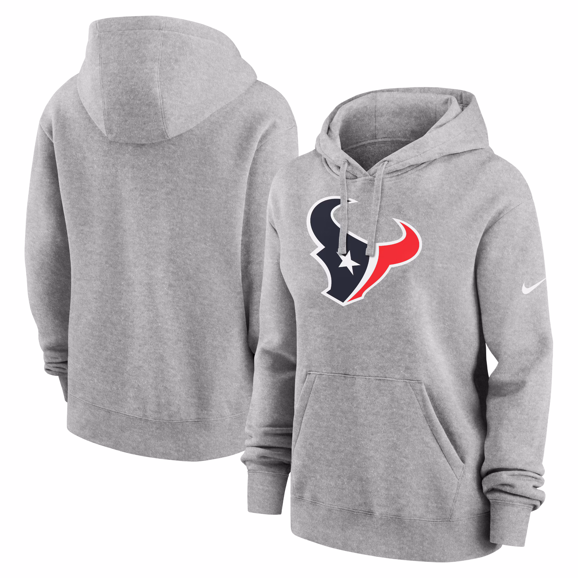 Houston Texans Women's Club Fleece Pullover Hoodie - Navy