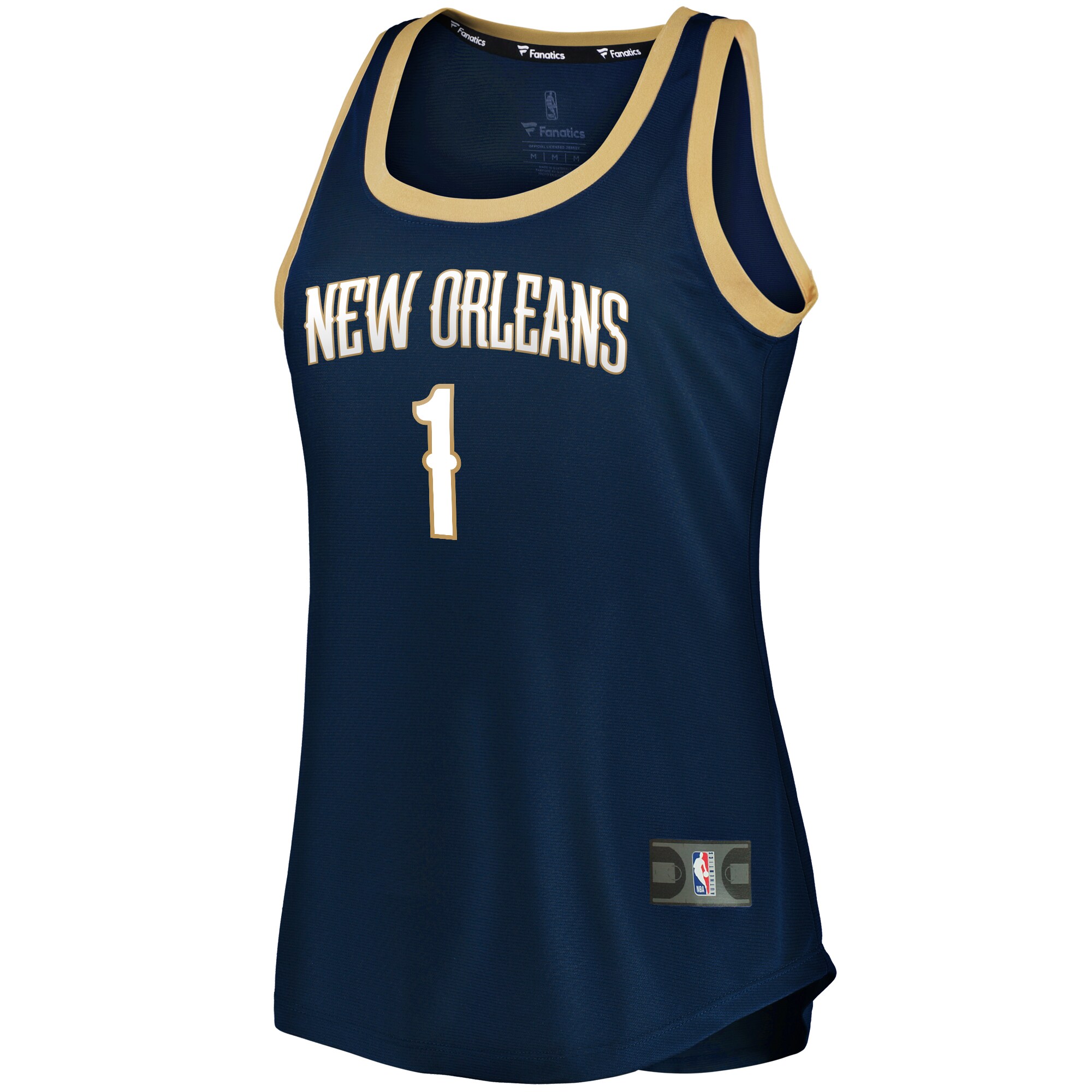 Zion Williamson New Orleans Pelicans  Women's 2019/20 Fast Break Team Tank Jersey - Icon Edition - Navy