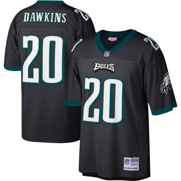Men's Brian Dawkins Black Philadelphia Eagles Legacy Replica Jersey