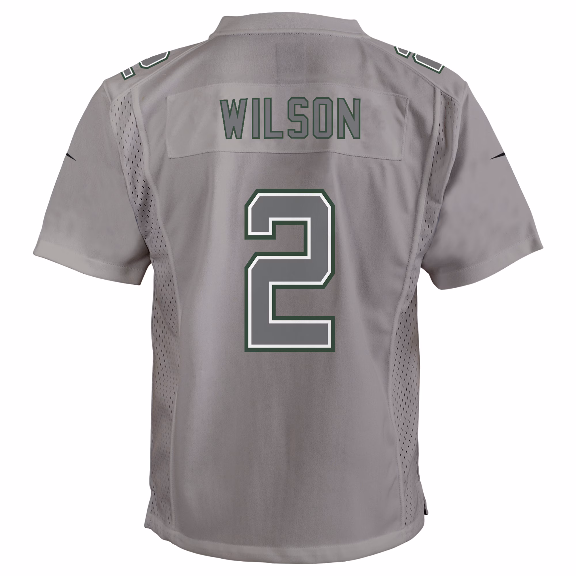 Zach Wilson New York Jets Youth Atmosphere Game Jersey - Gray