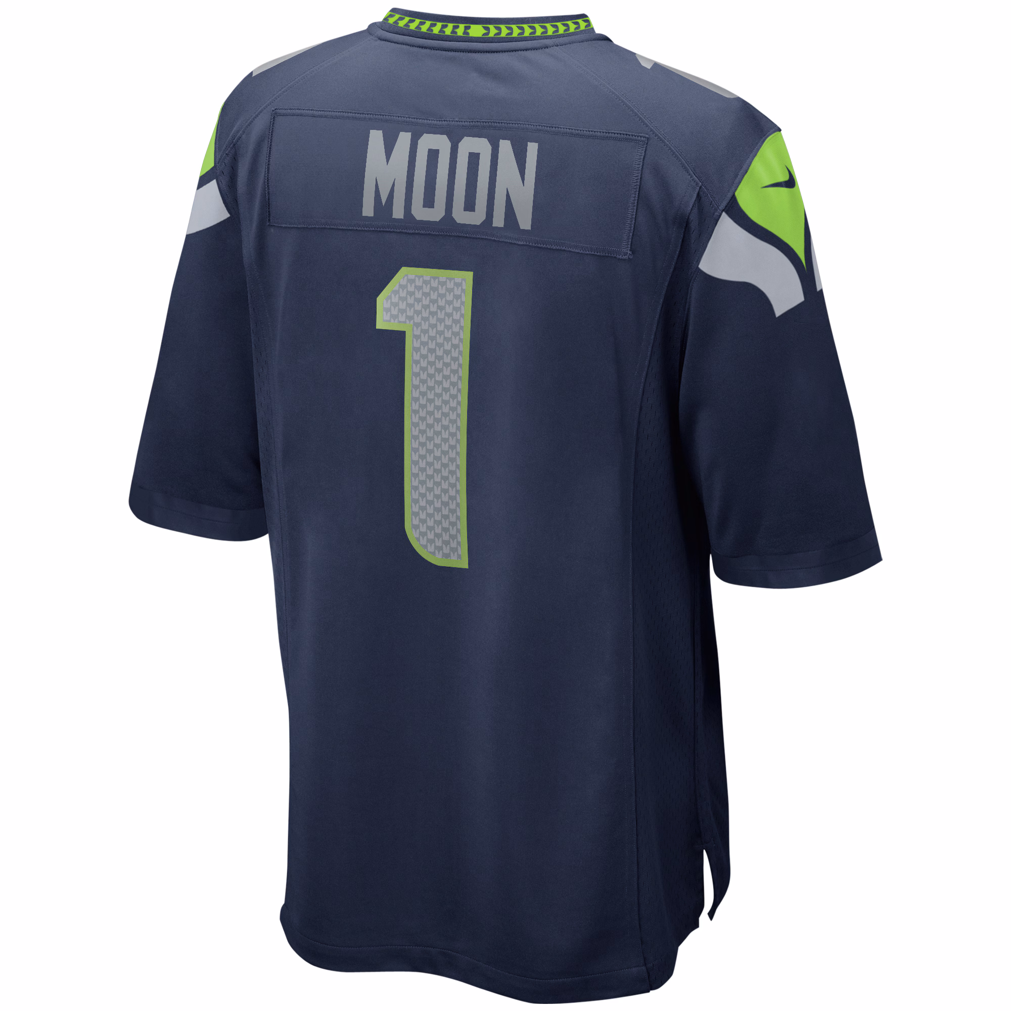 Warren Moon Seattle Seahawks Throwback Retired Player Game Jersey - Royal