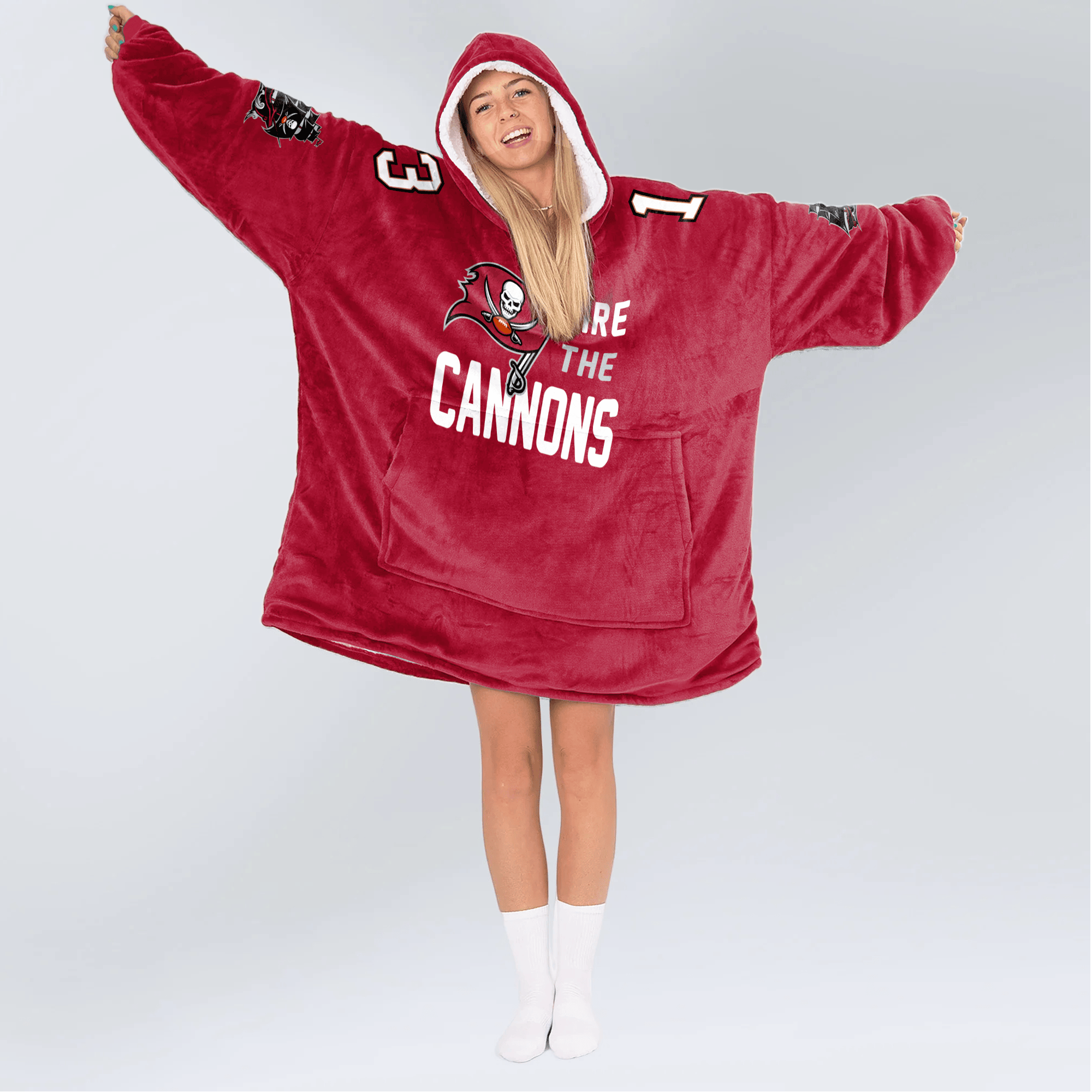 Tampa Bay Football Unisex Blanket Hoodie