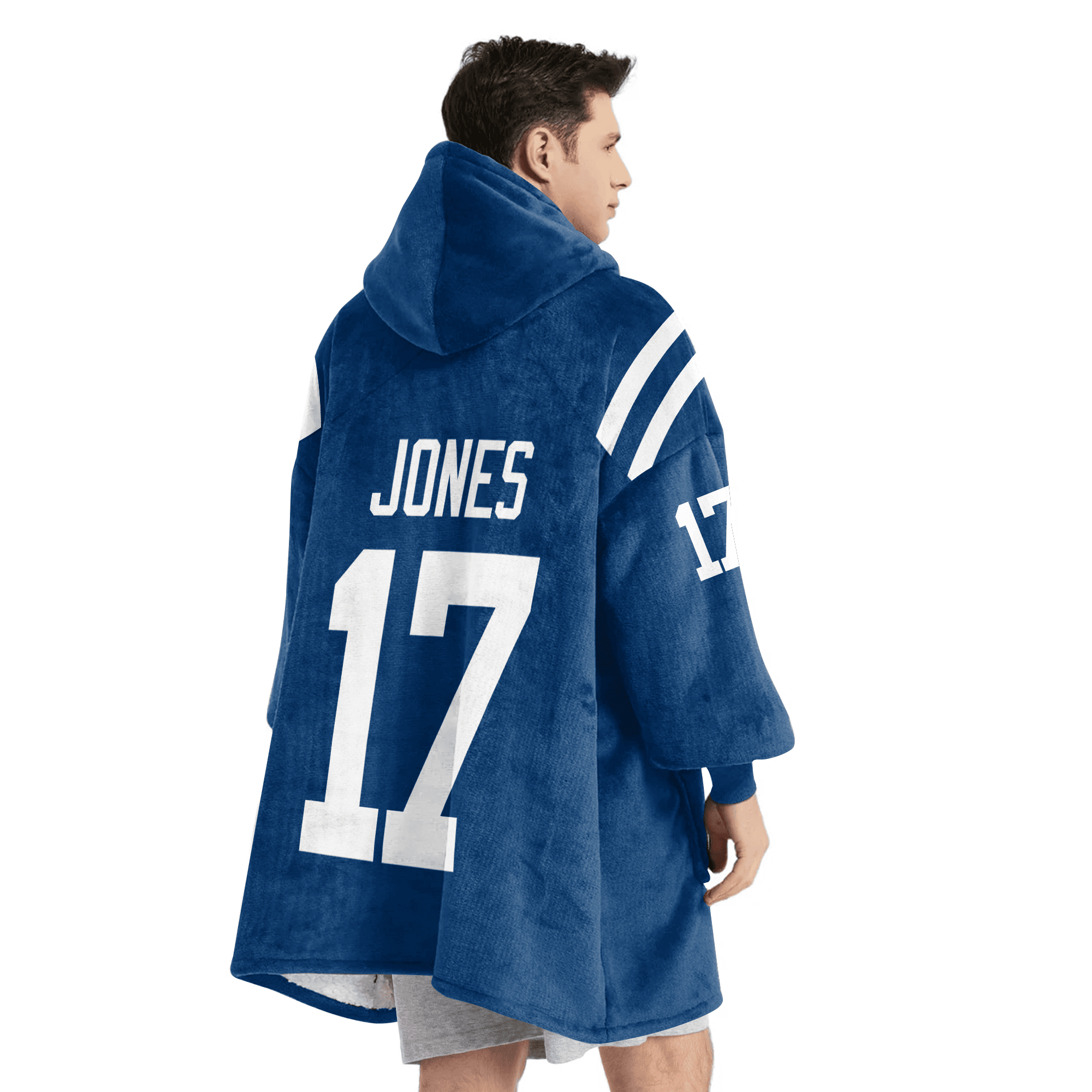 Adult 17 Indianapolis Football Unisex Blanket Hoodie