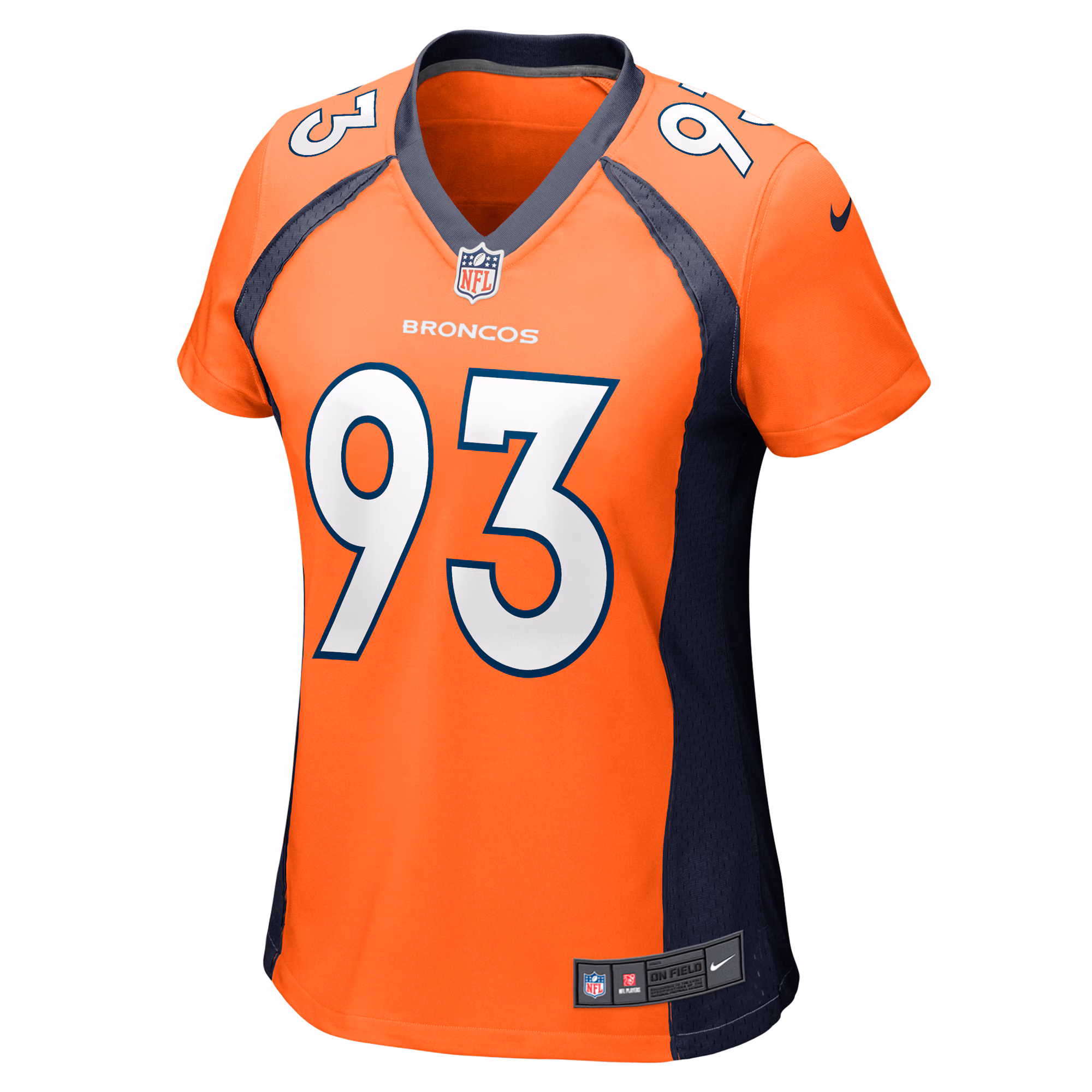 Troy Jones Denver Broncos Women's Game Jersey - Orange