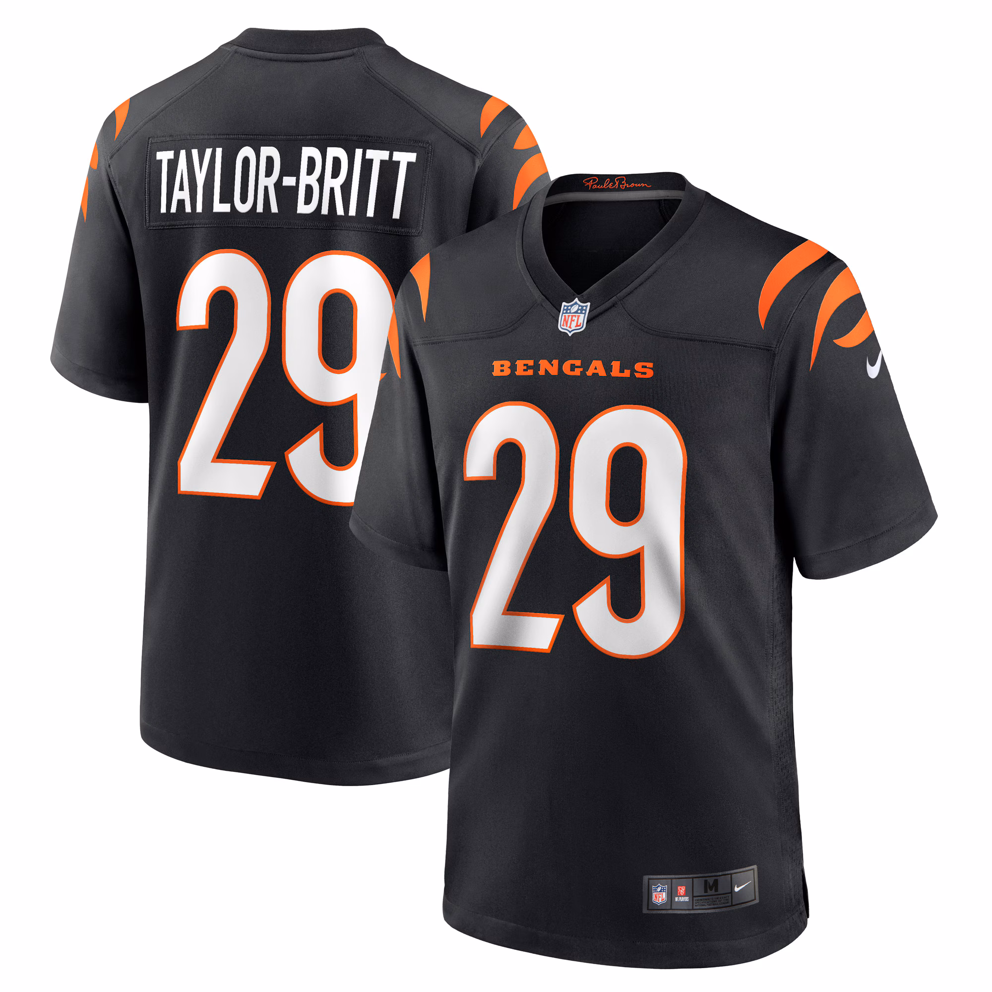 Cam Taylor-Britt Cincinnati Bengals  Game Jersey -  White