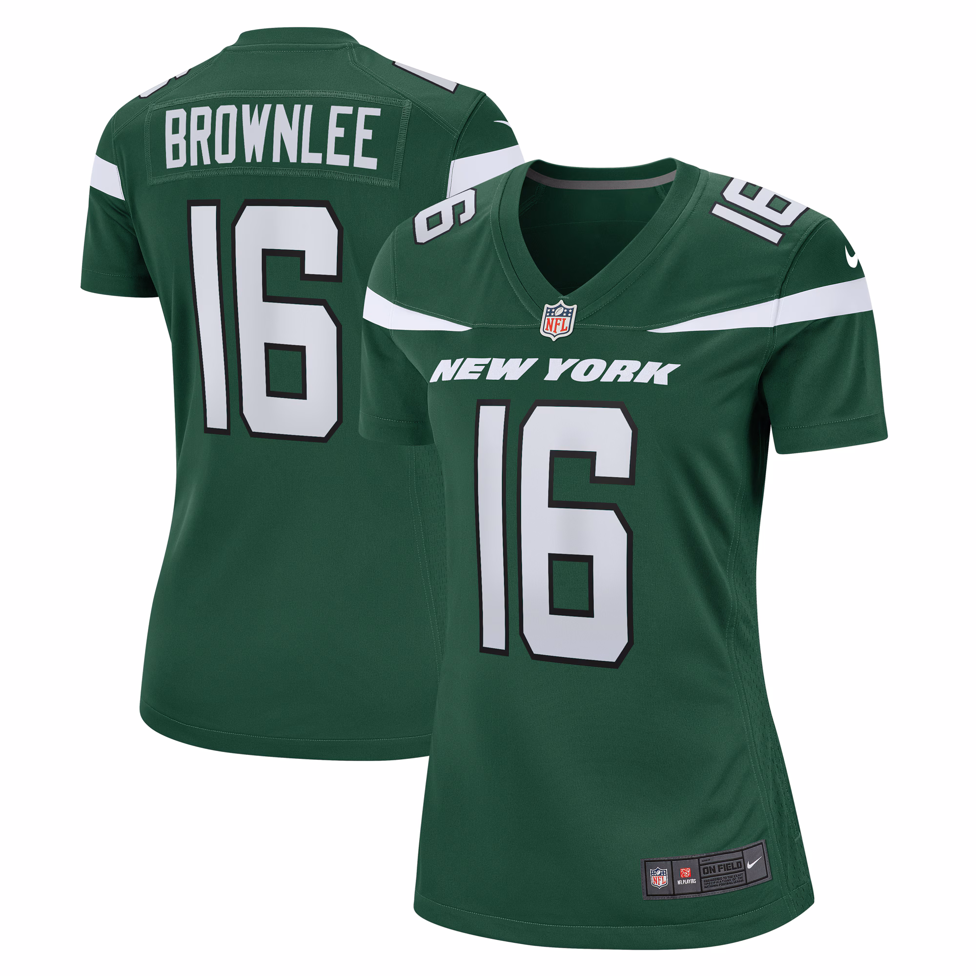 Jason Brownlee New York Jets Women's  Game Jersey - Gotham Green