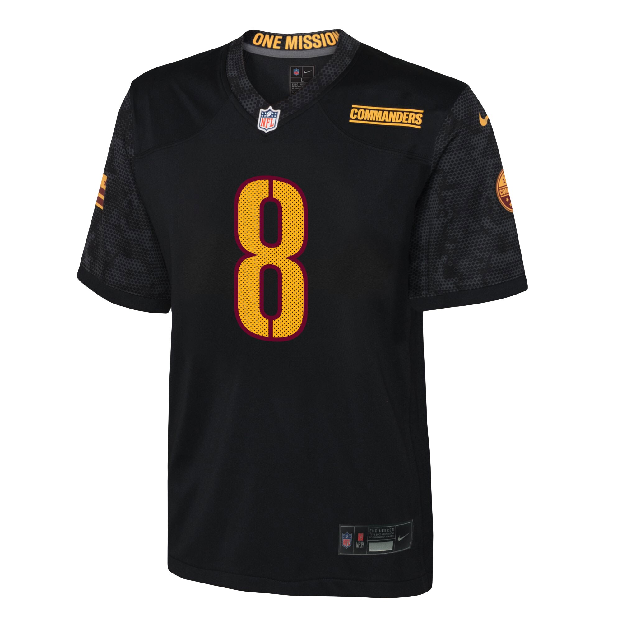 Brian Robinson Jr. Washington Commanders Youth Game Jersey - Black