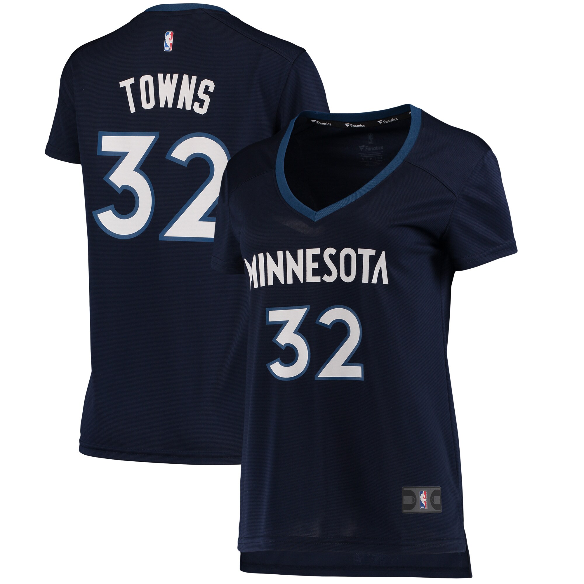 Karl-Anthony Towns Minnesota Timberwolves  Women's Fast Break Replica Jersey Navy - Icon Edition