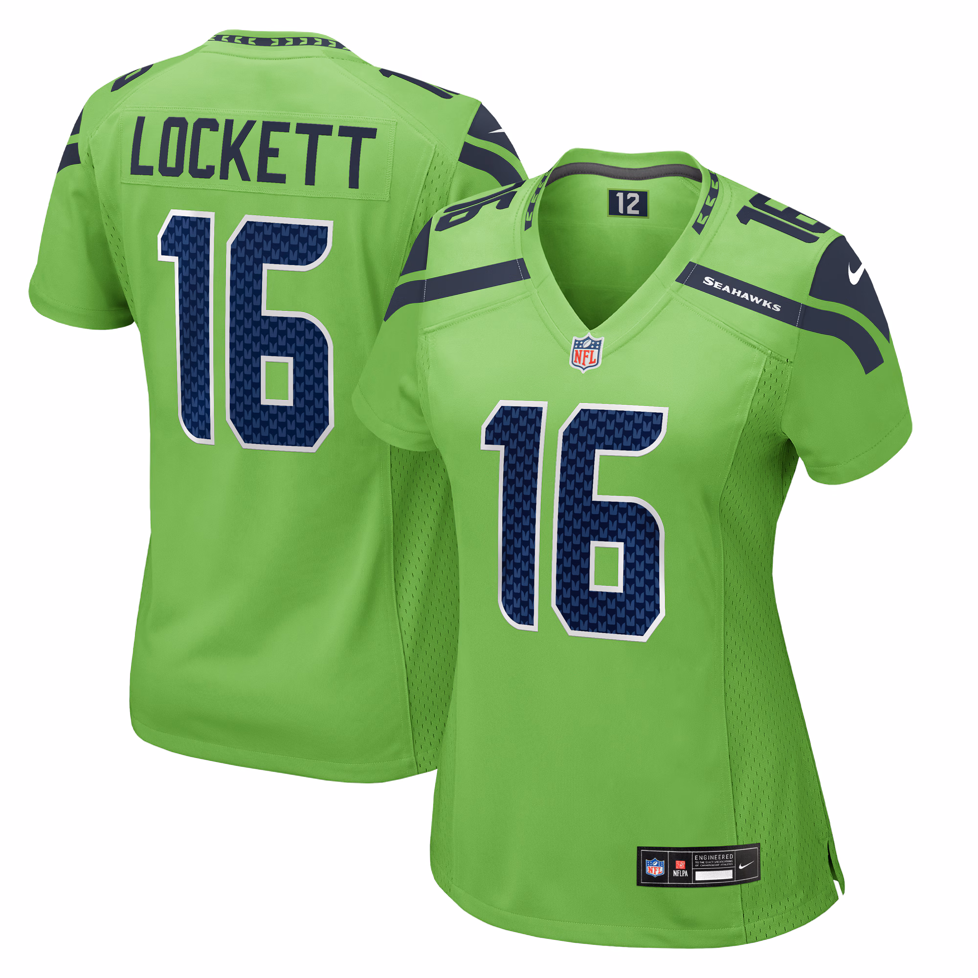 Tyler Lockett Seattle Seahawks Women's  Game Jersey - Neon Green
