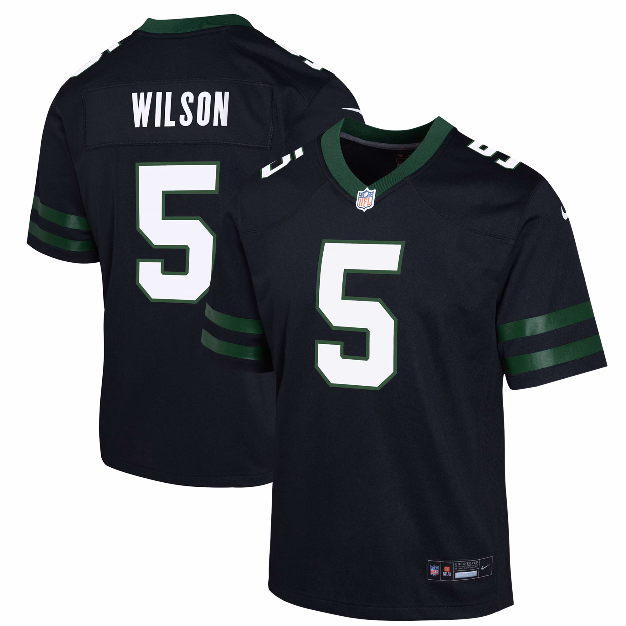 Garrett Wilson New York Jets Youth Game Jersey - Legacy White