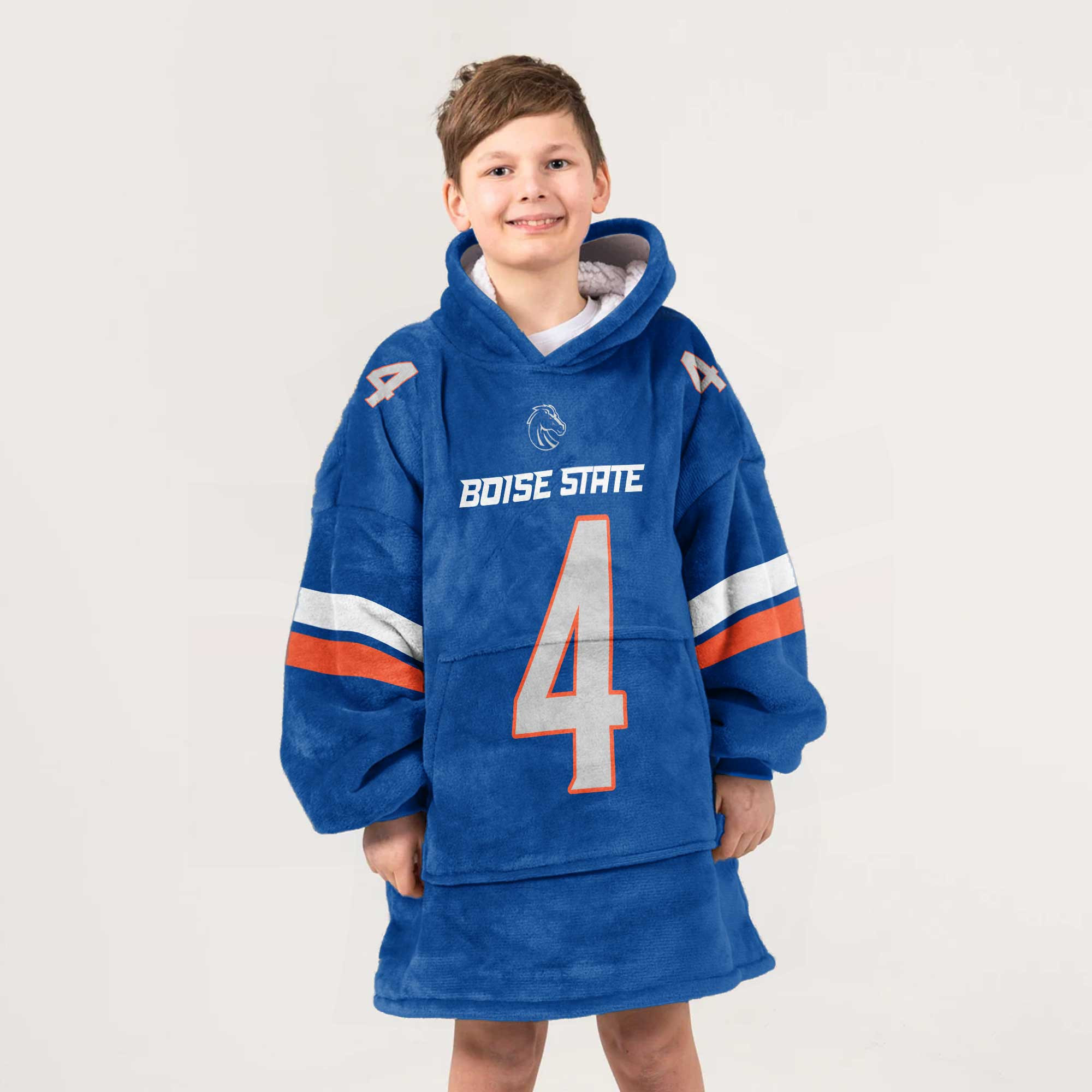 Adult 4 Boise State Football Unisex Blanket Hoodie