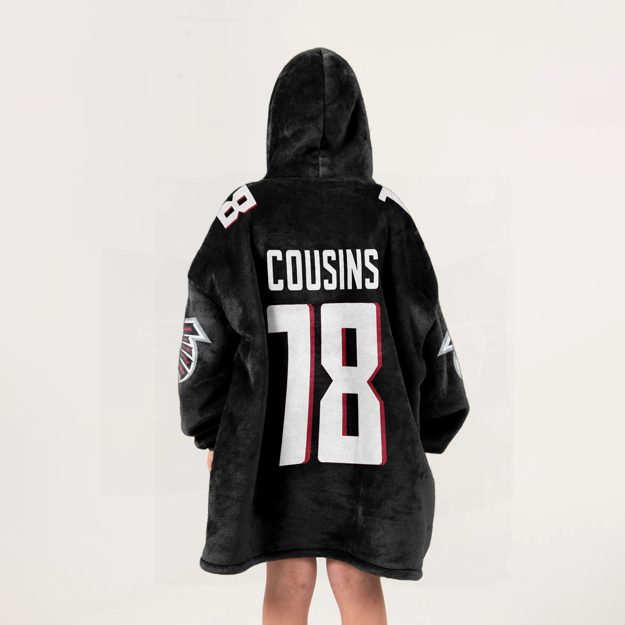 Adult K.C 18 Atlanta Football Unisex Blanket Hoodie