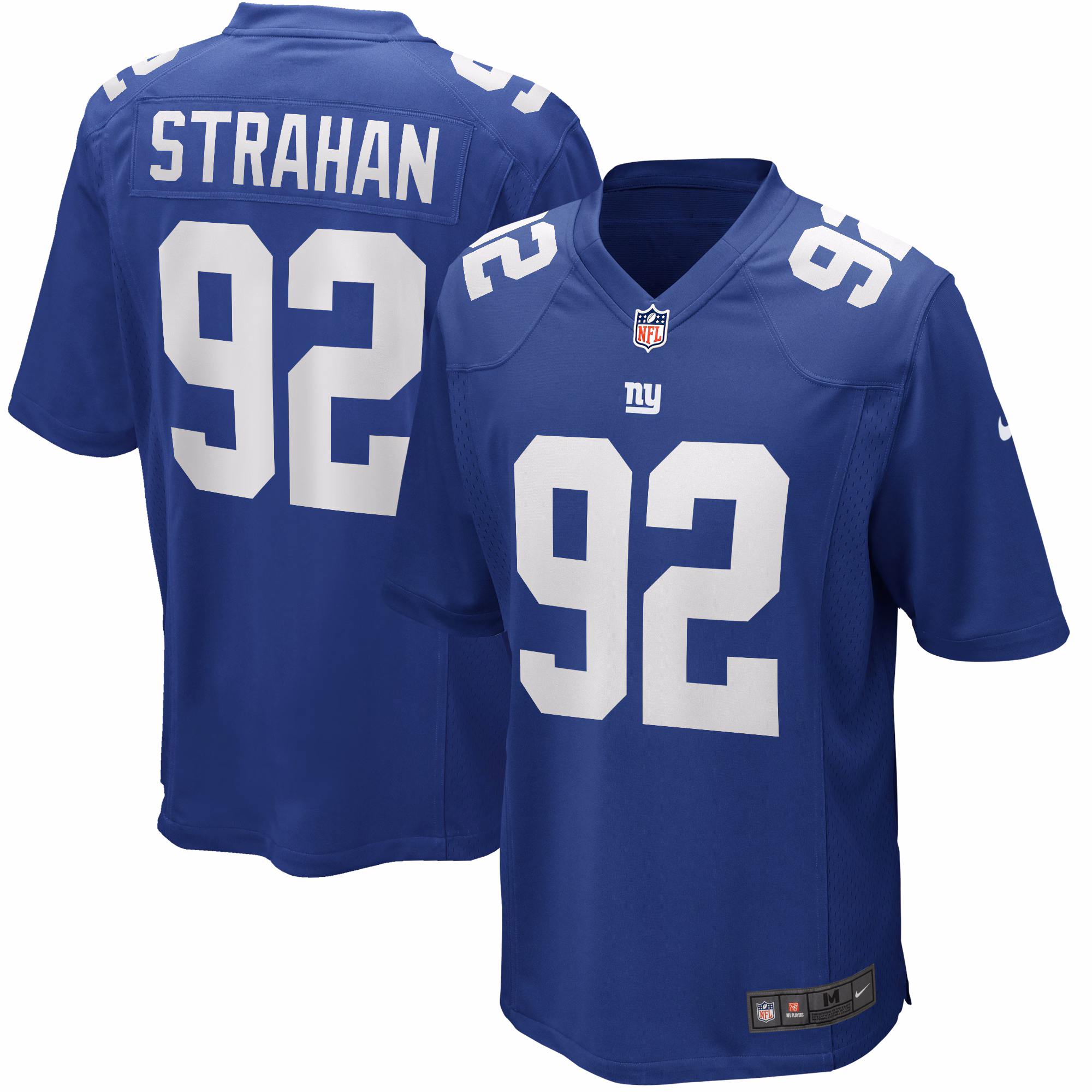 Michael Strahan New York Giants Game Retired Player Jersey - Royal