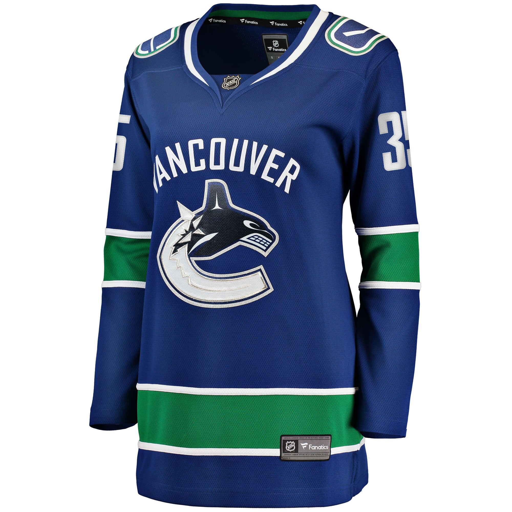 Thatcher Demko Vancouver Canucks Women's Home Breakaway Player Jersey - Blue