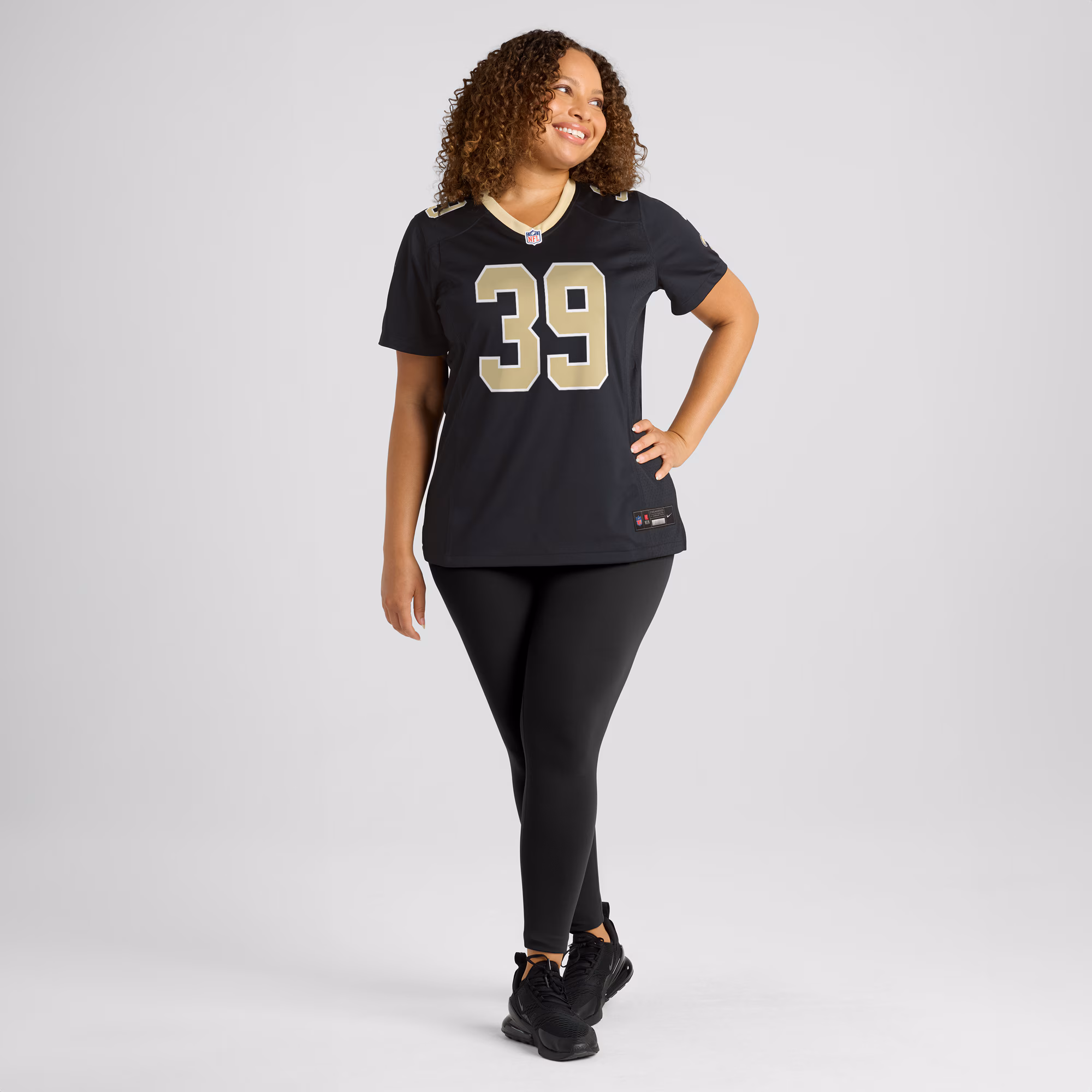 DaMarcus Fields New Orleans Saints Women's Game Player Jersey - Black