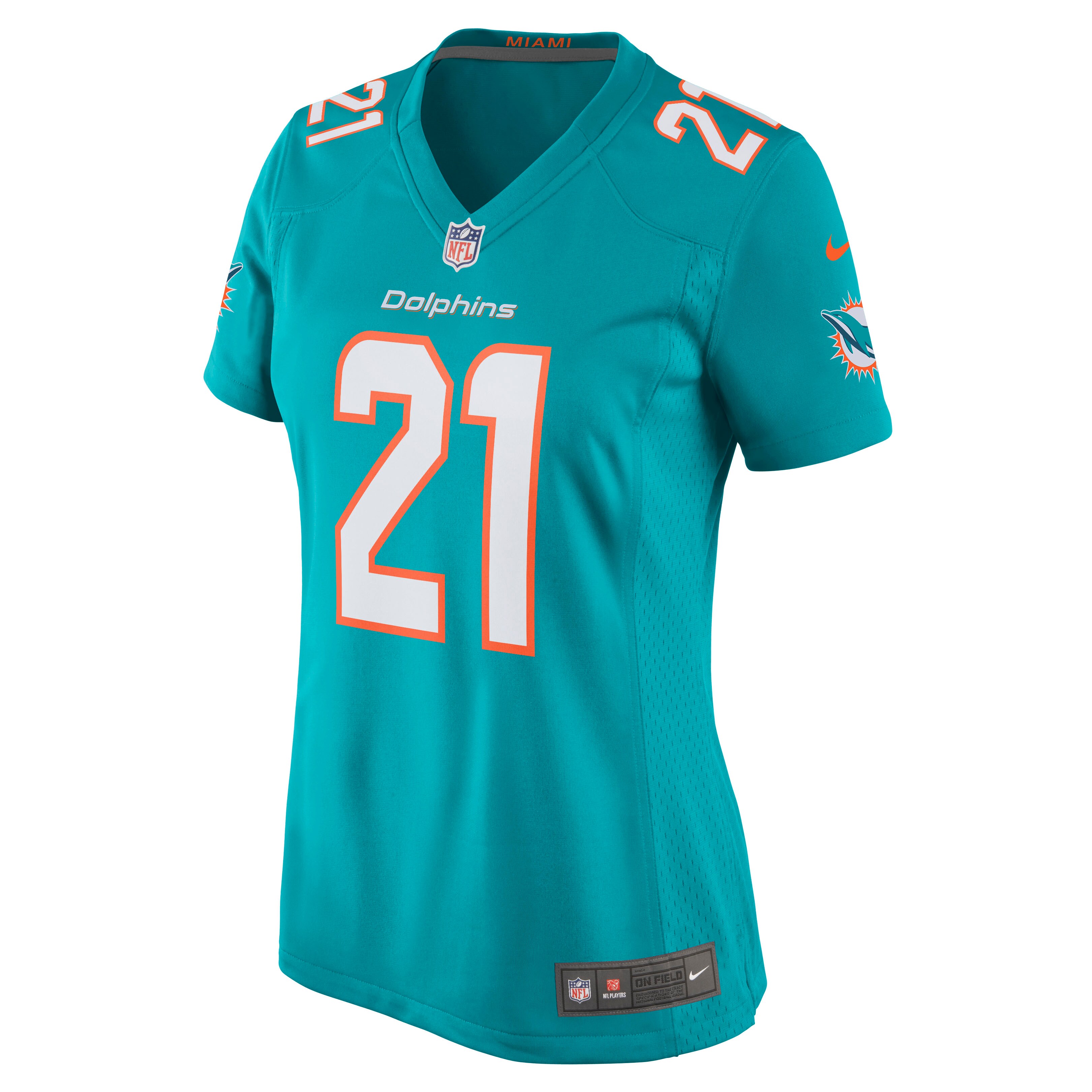 Eric Rowe Miami Dolphins  Women's Game Jersey - Aqua