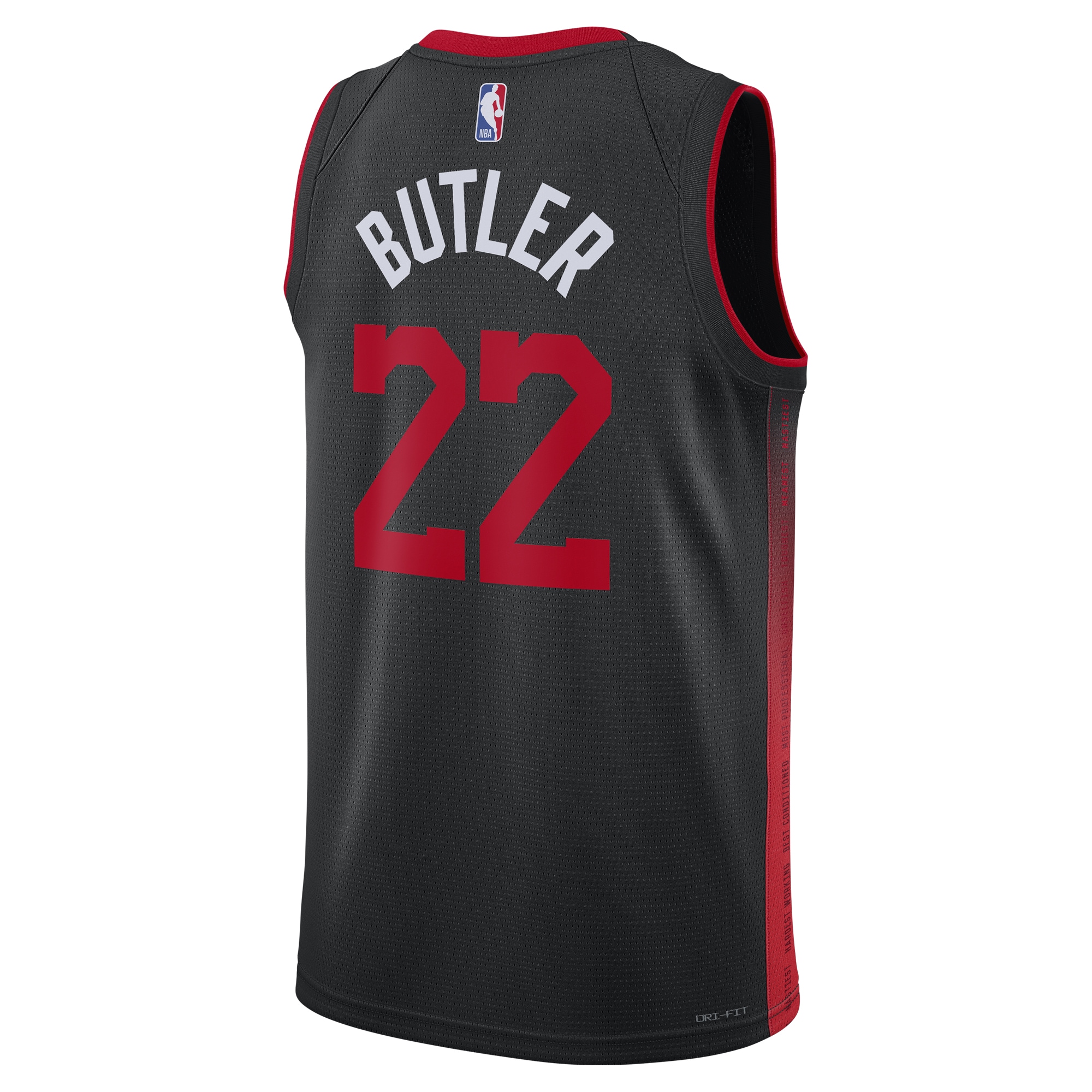 Unisex Miami Heat Jimmy Butler  Black 2023/24 Swingman Jersey - City Edition