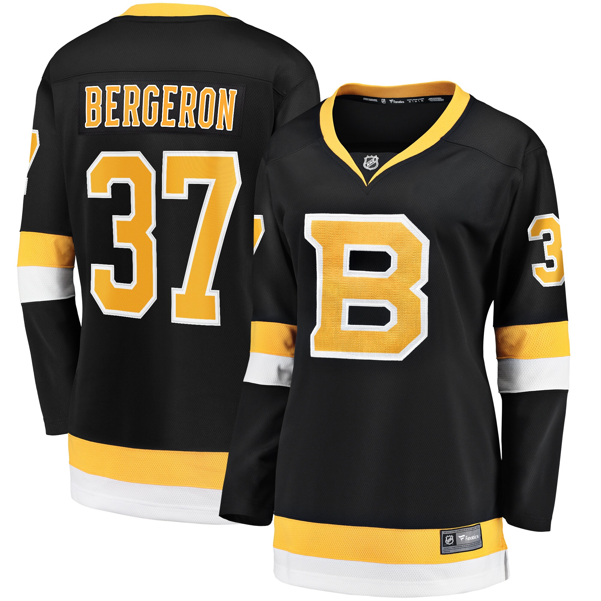 Patrice Bergeron Boston Bruins Women's Alternate Premier Breakaway Player Jersey - Black