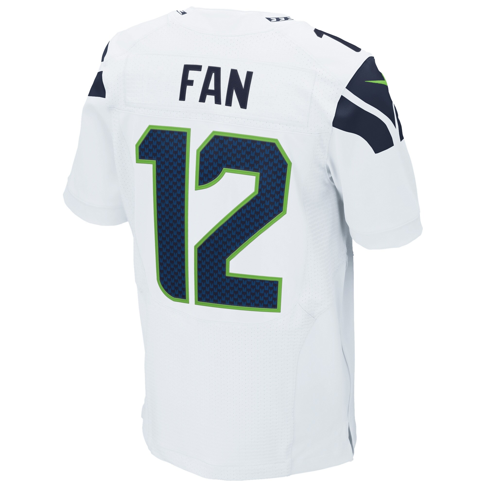 12s Seattle Seahawks  Elite Jersey - White