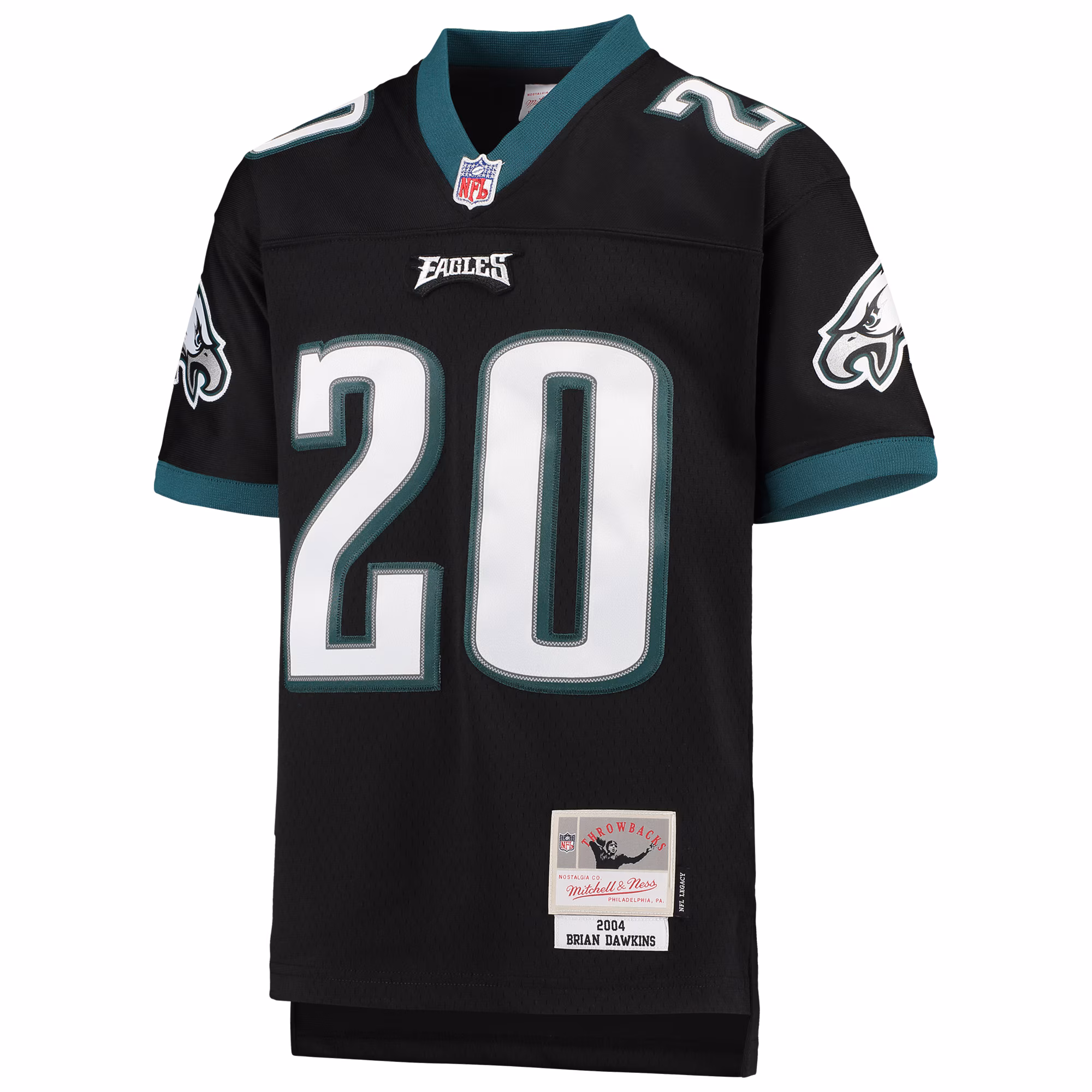 Brian Dawkins Philadelphia Eagles #20 Youth 2004 Legacy Retired Player Jersey - Black