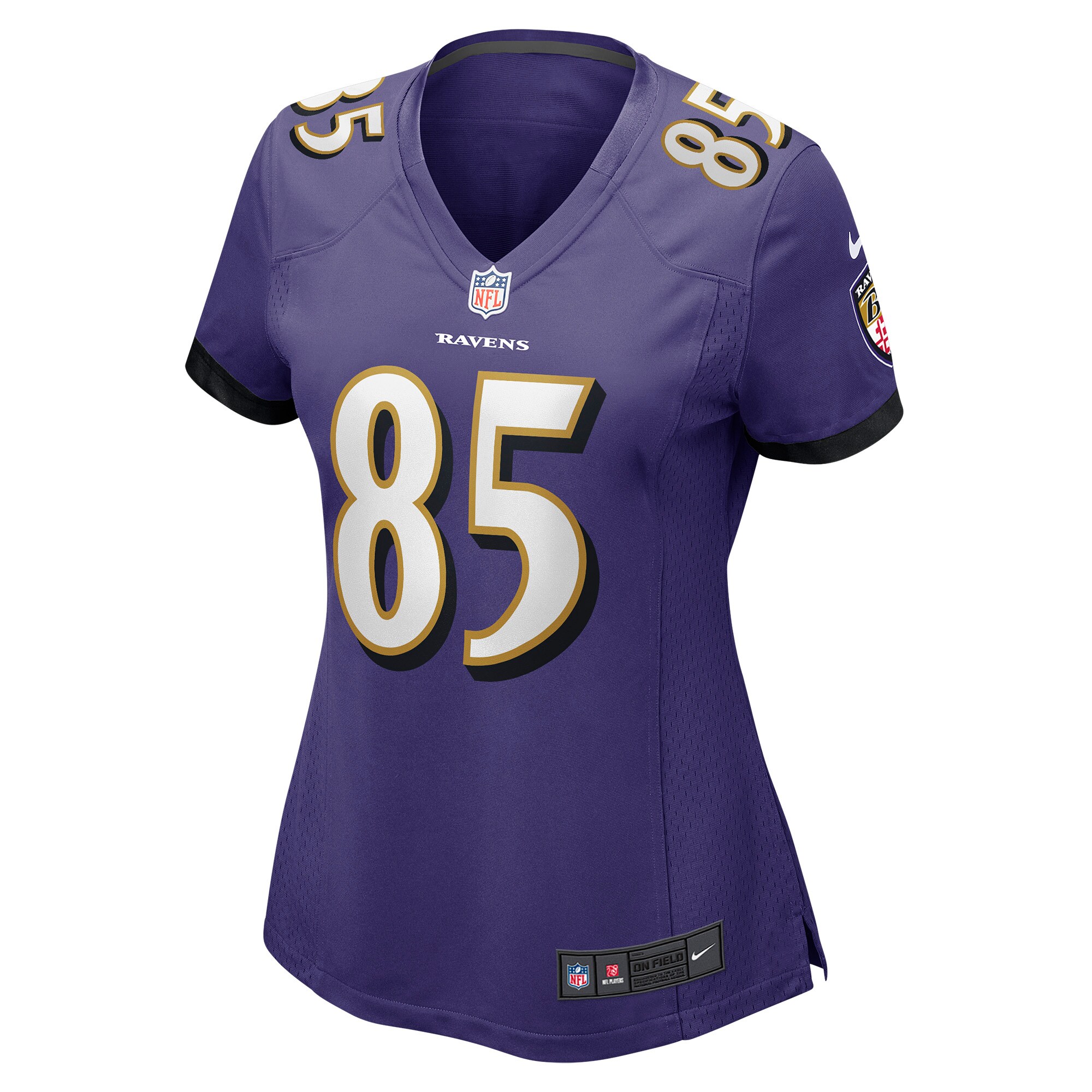 Shemar Bridges Baltimore Ravens  Women's Player Game Jersey - Purple